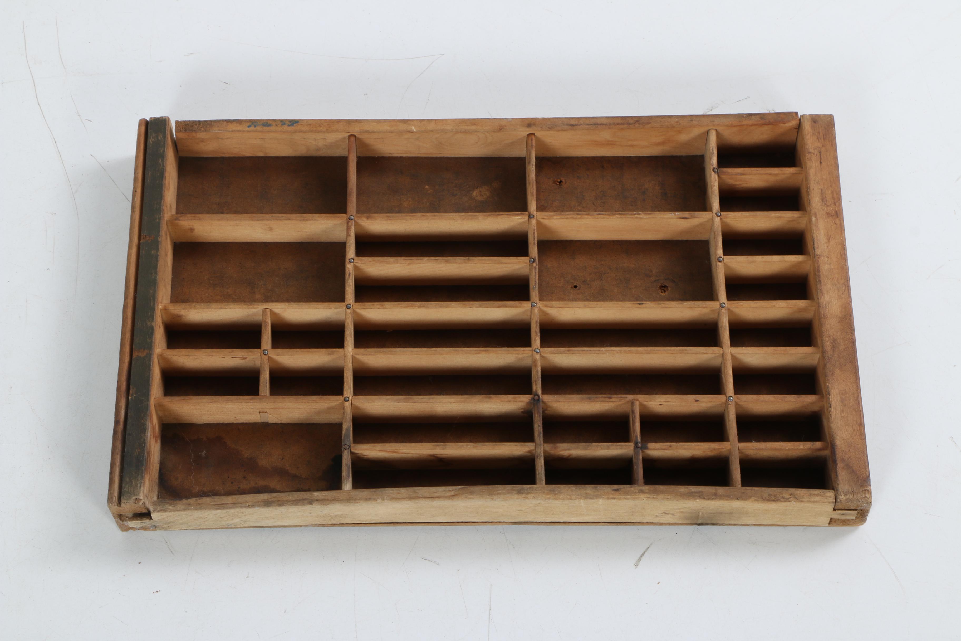 Vintage Typesetter Trays