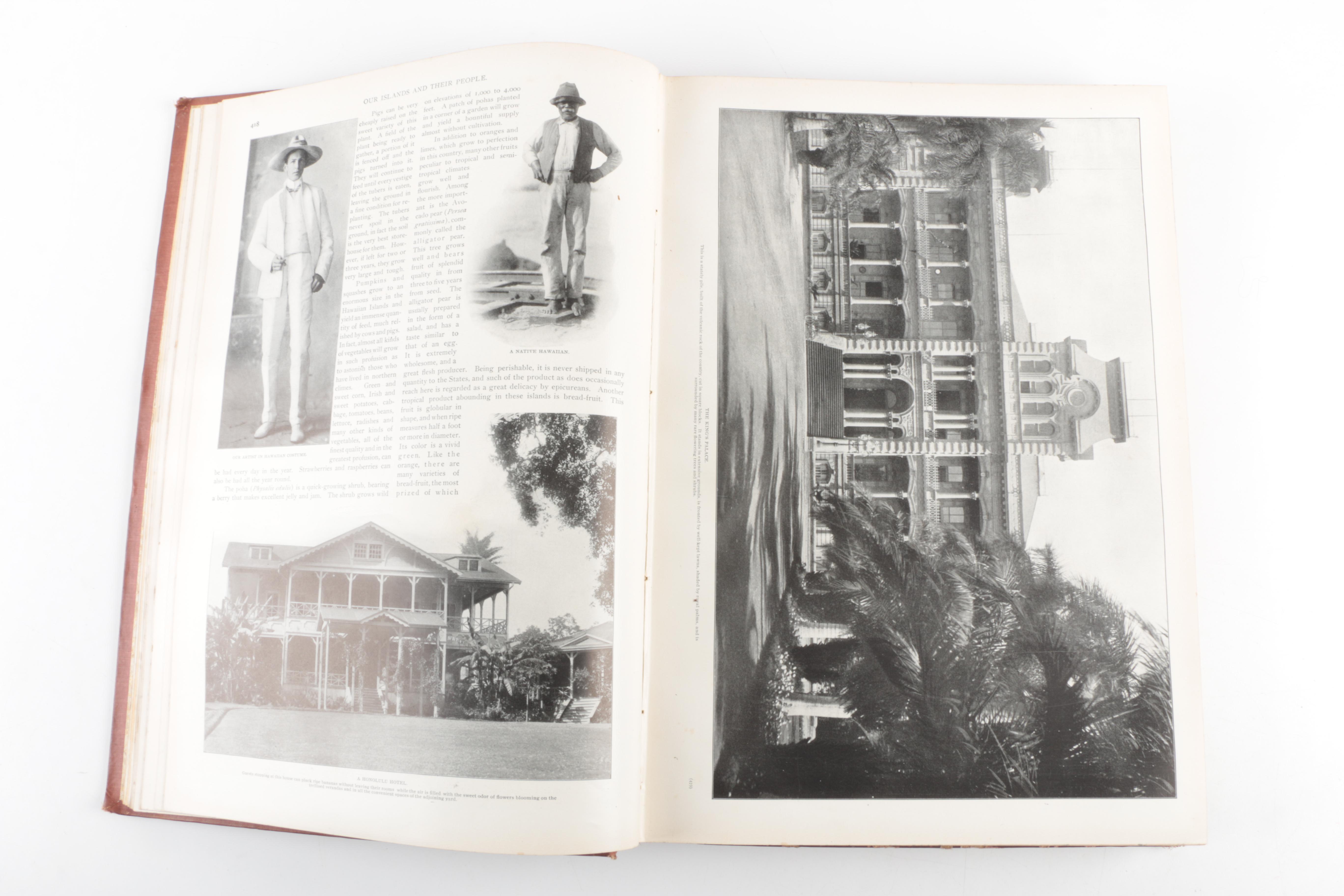 Antique and Vintage History Books featuring 1899 "Our Islands"