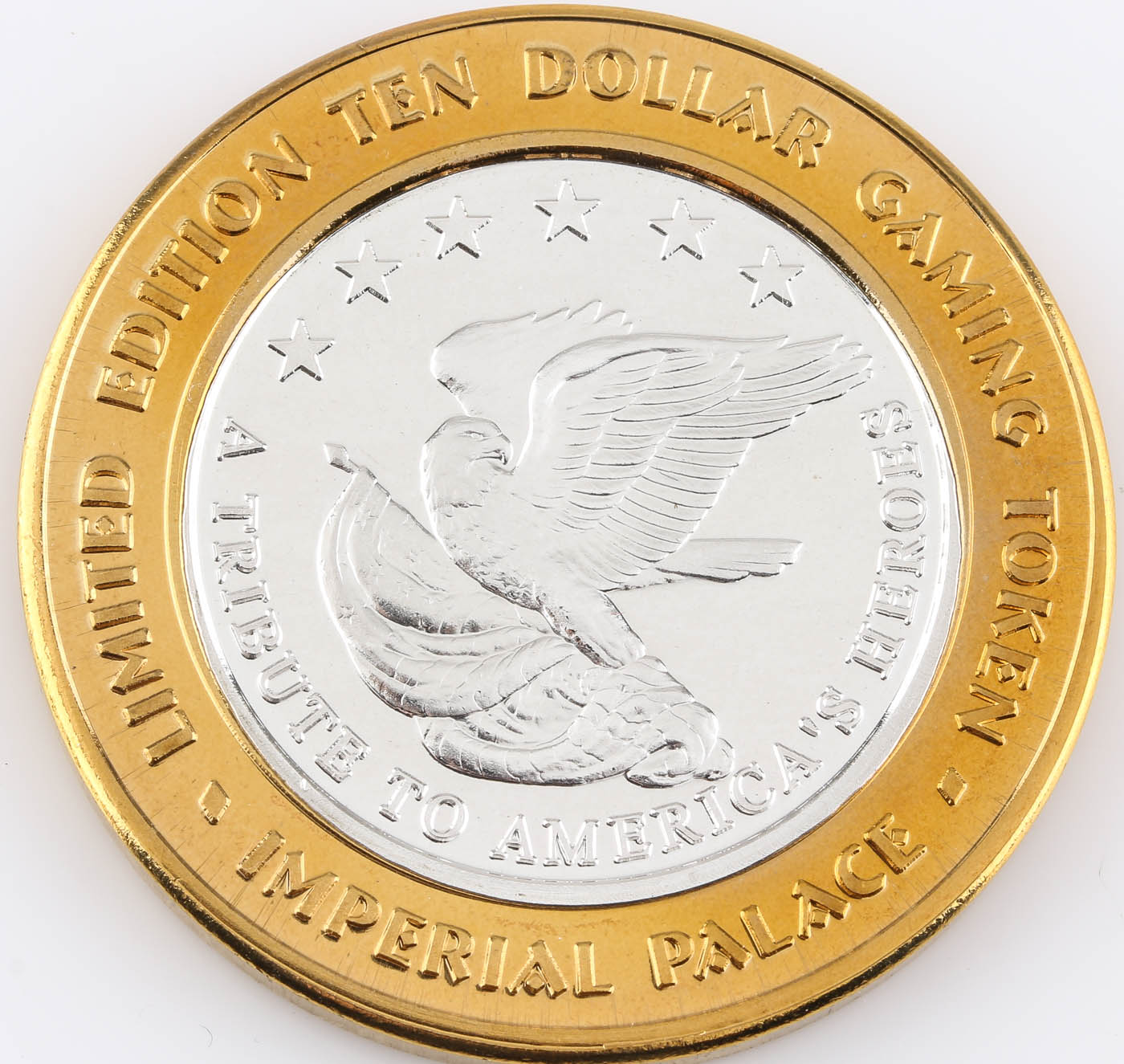 Limited Edition Ten Dollar Gaming Token from The Imperial Palace Casino