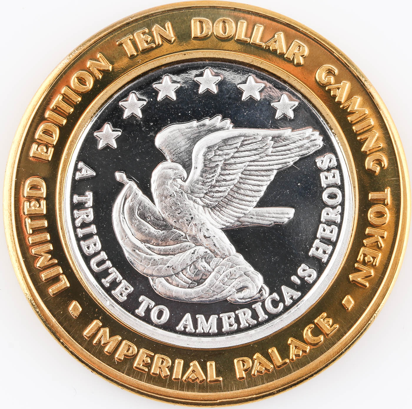 Limited Edition Ten Dollar Gaming Token from The Imperial Palace Casino