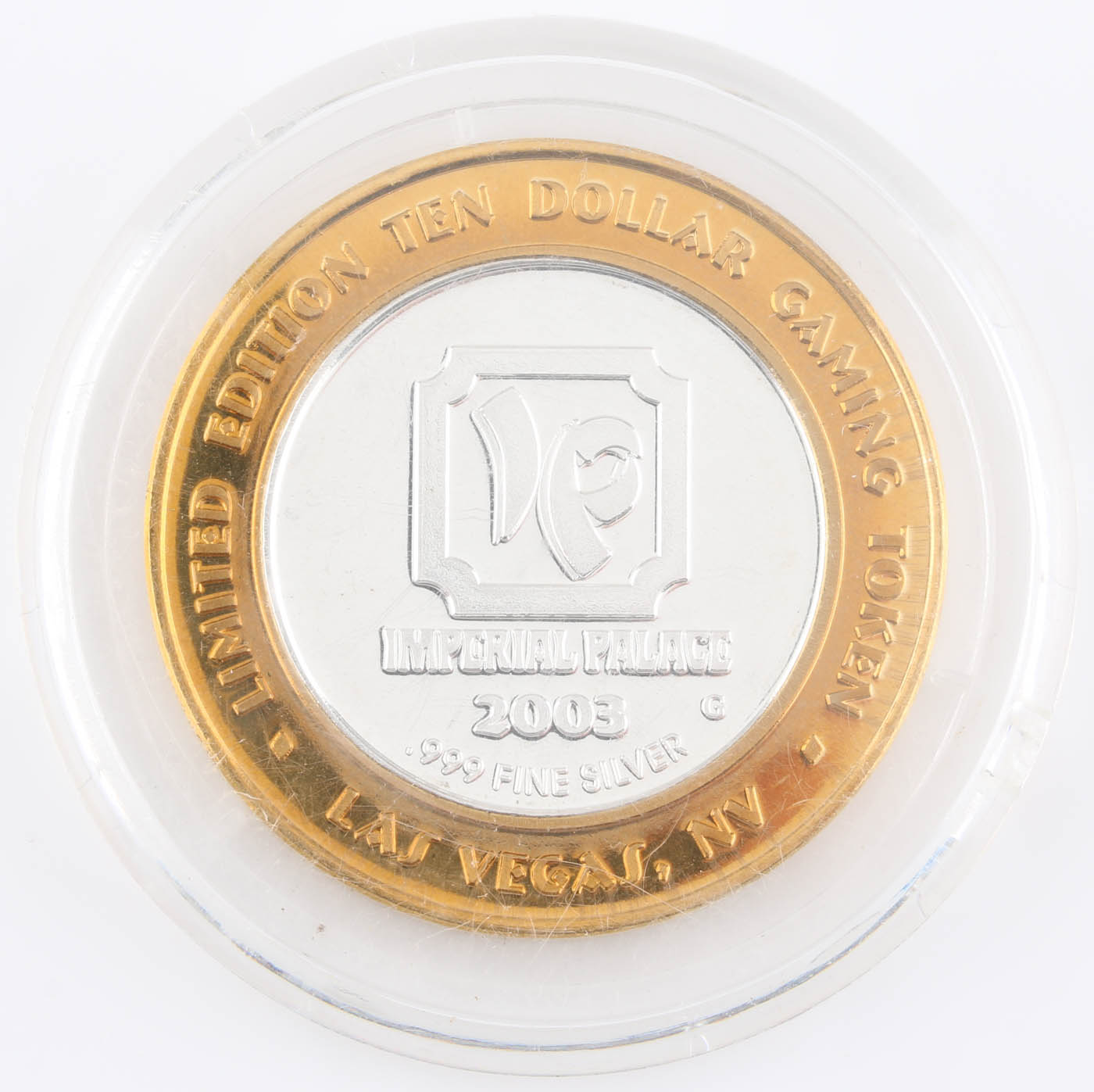 Limited Edition Ten Dollar Gaming Token from The Imperial Palace Casino