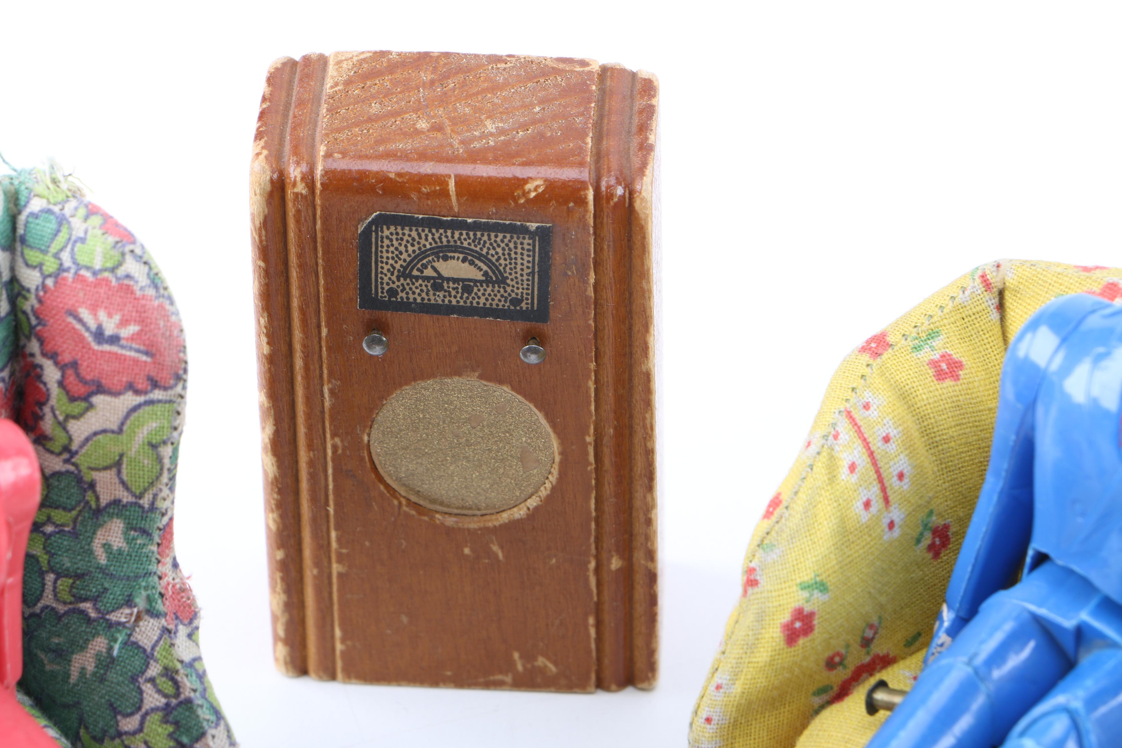 1950s Renwal Plastic Doll Family and Doll House Furniture