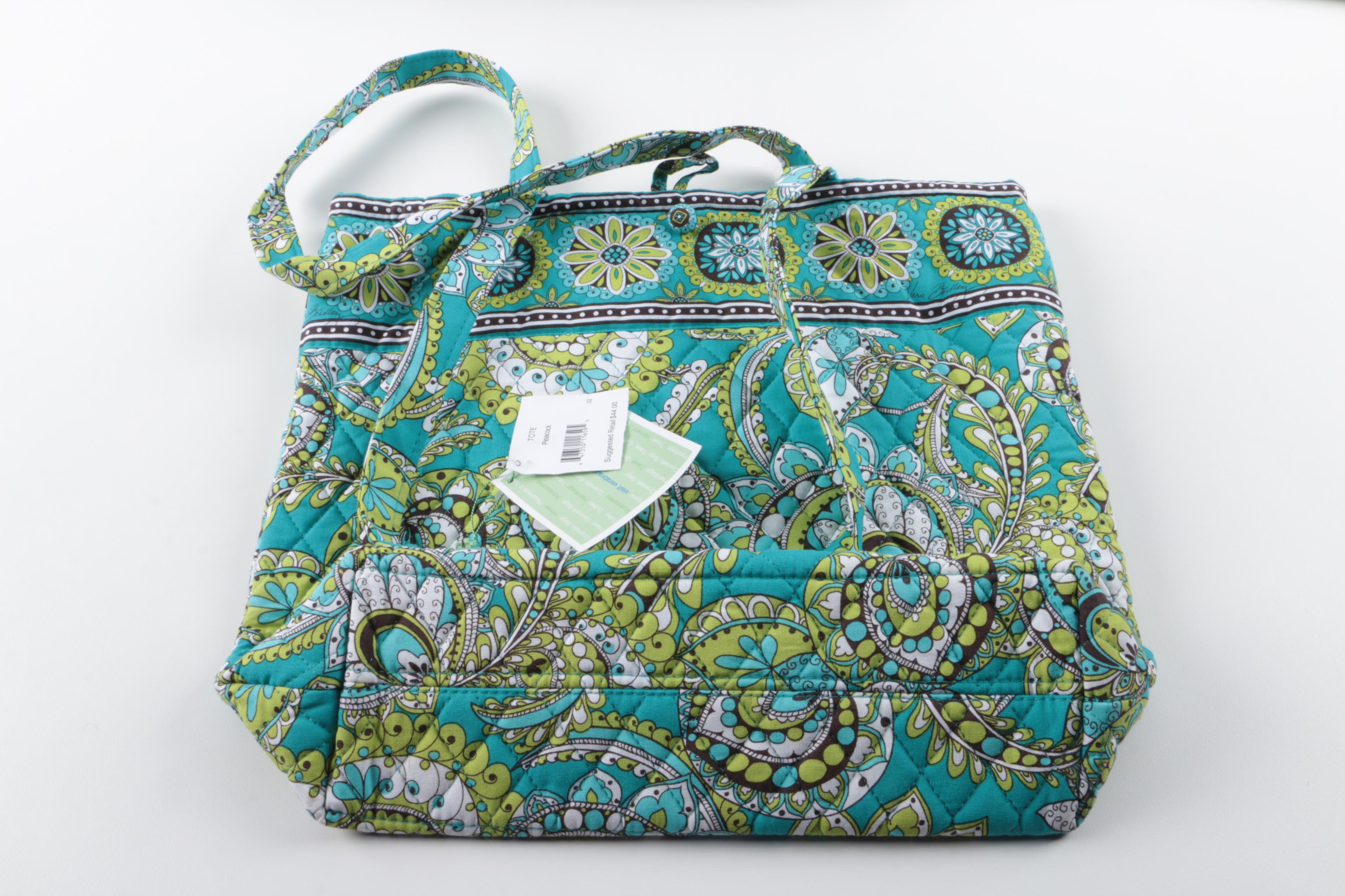 Vera Bradley "Peacock" Quilted Handbags, Totes and Accessories
