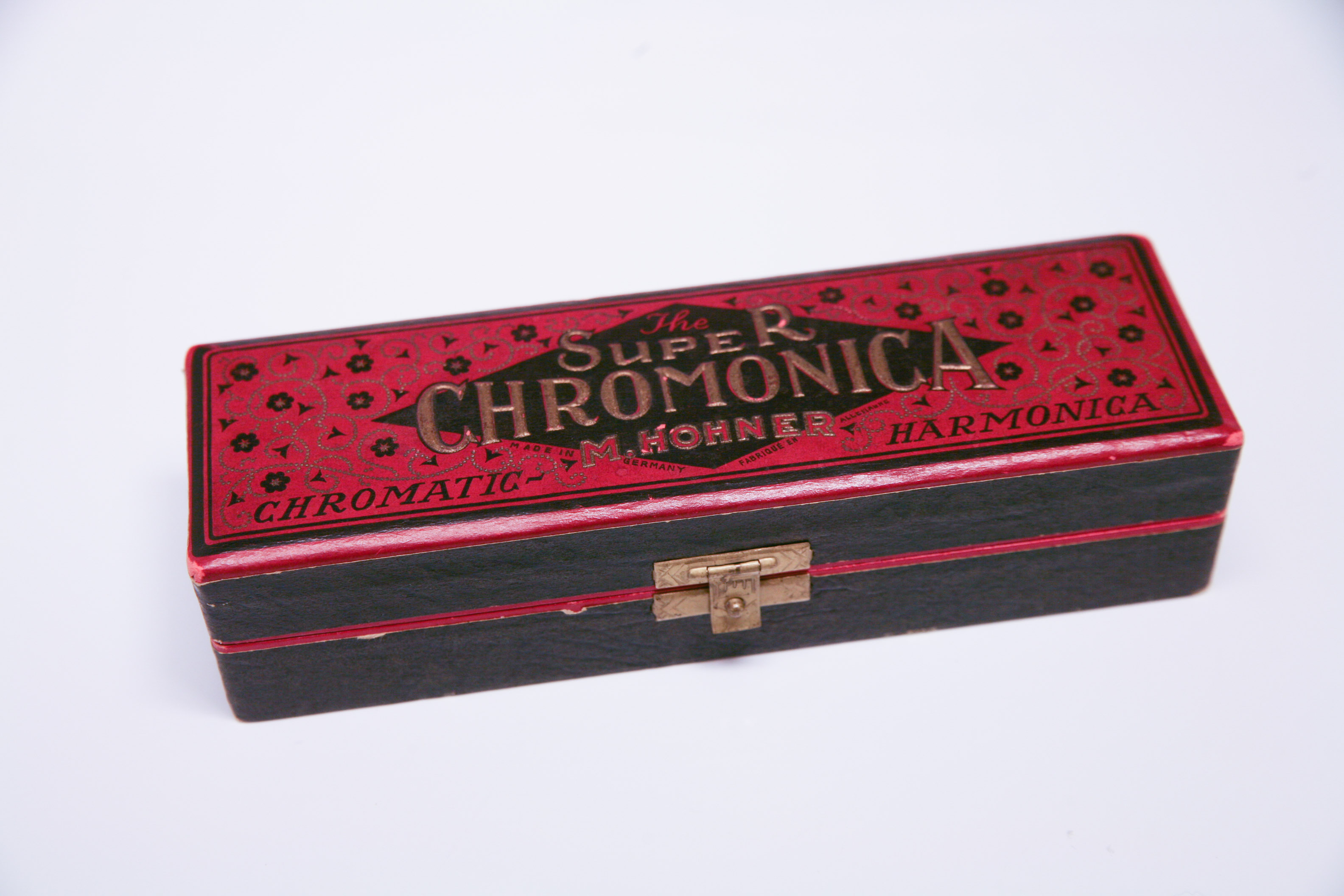 M. Hohner "Super Chromonica" Harmonica and Case