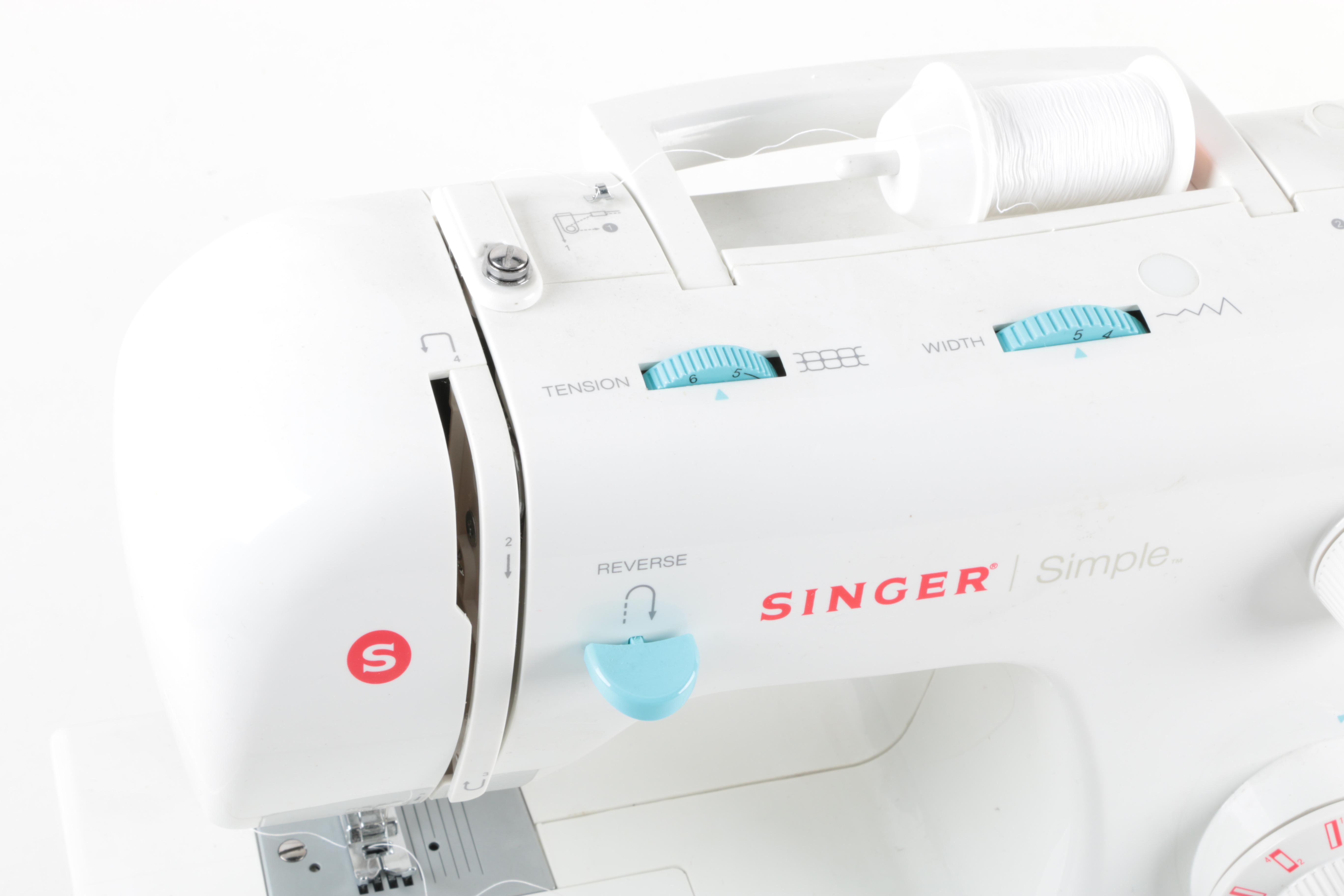 White Singer Sewing Machine