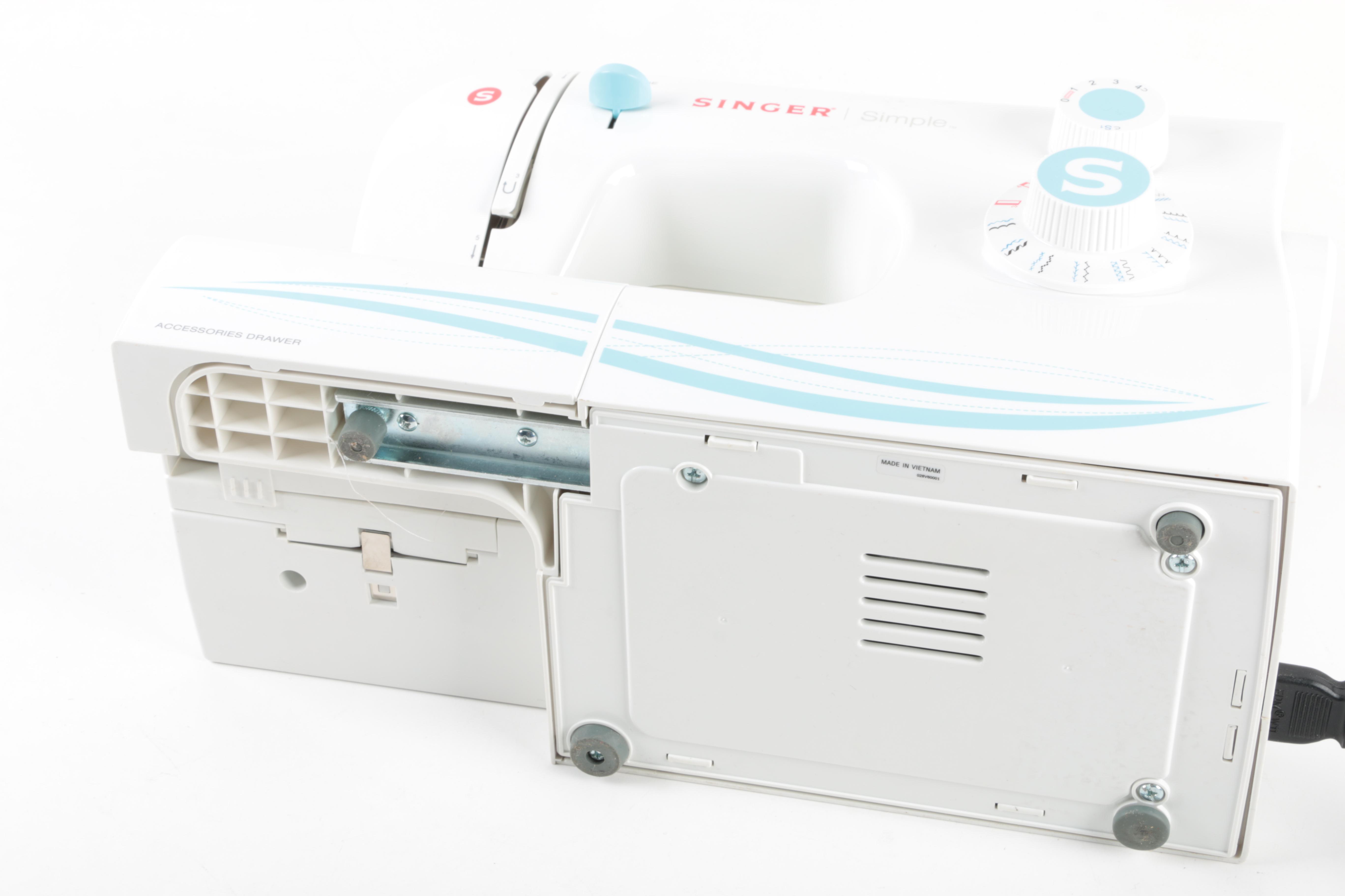 White Singer Sewing Machine