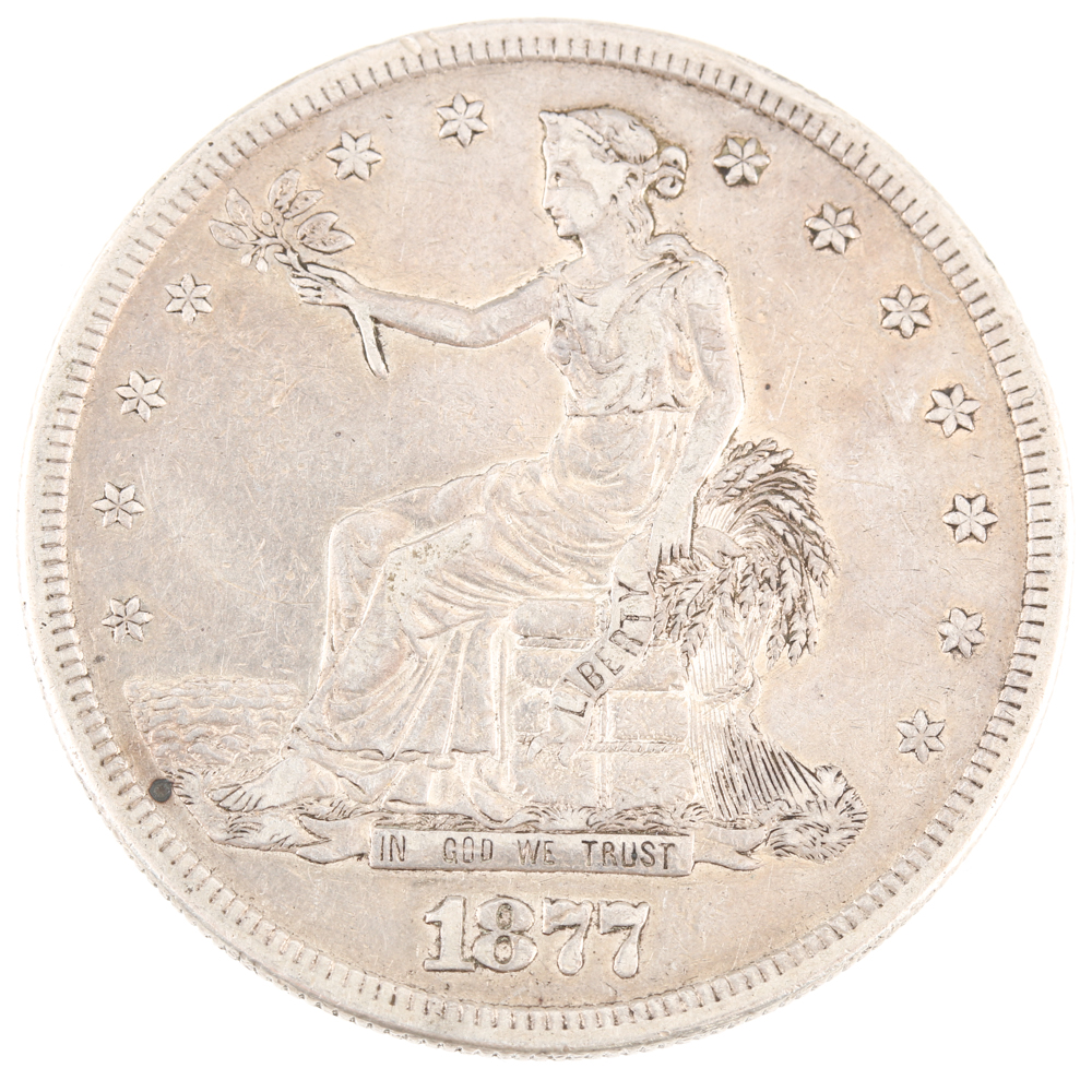 1877-S Liberty Seated Silver Trade Dollar