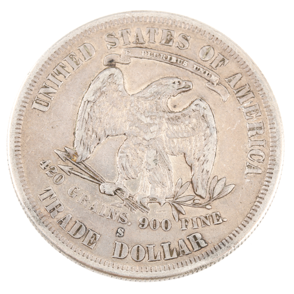 1877-S Liberty Seated Silver Trade Dollar