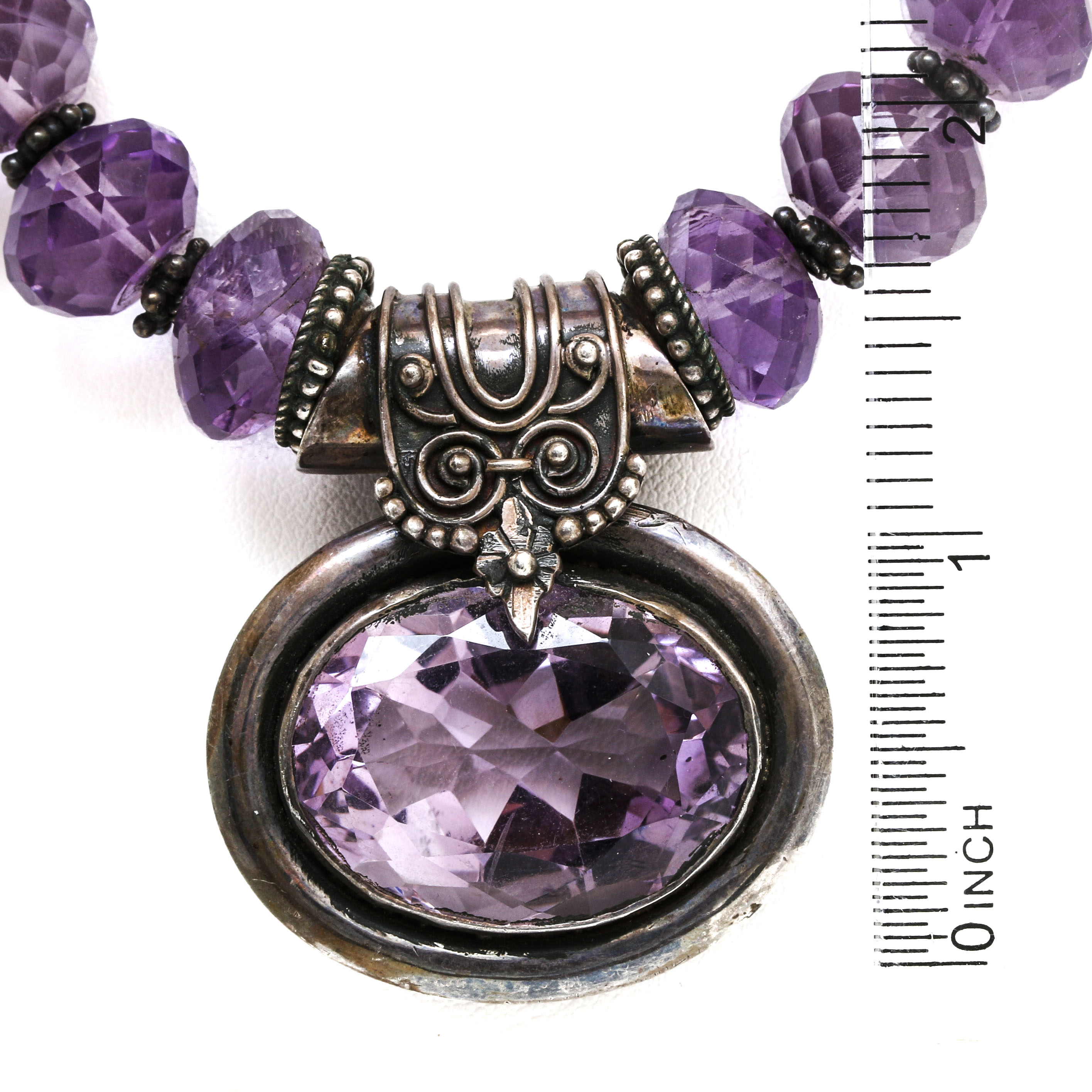 Sterling Silver Amethyst Necklace