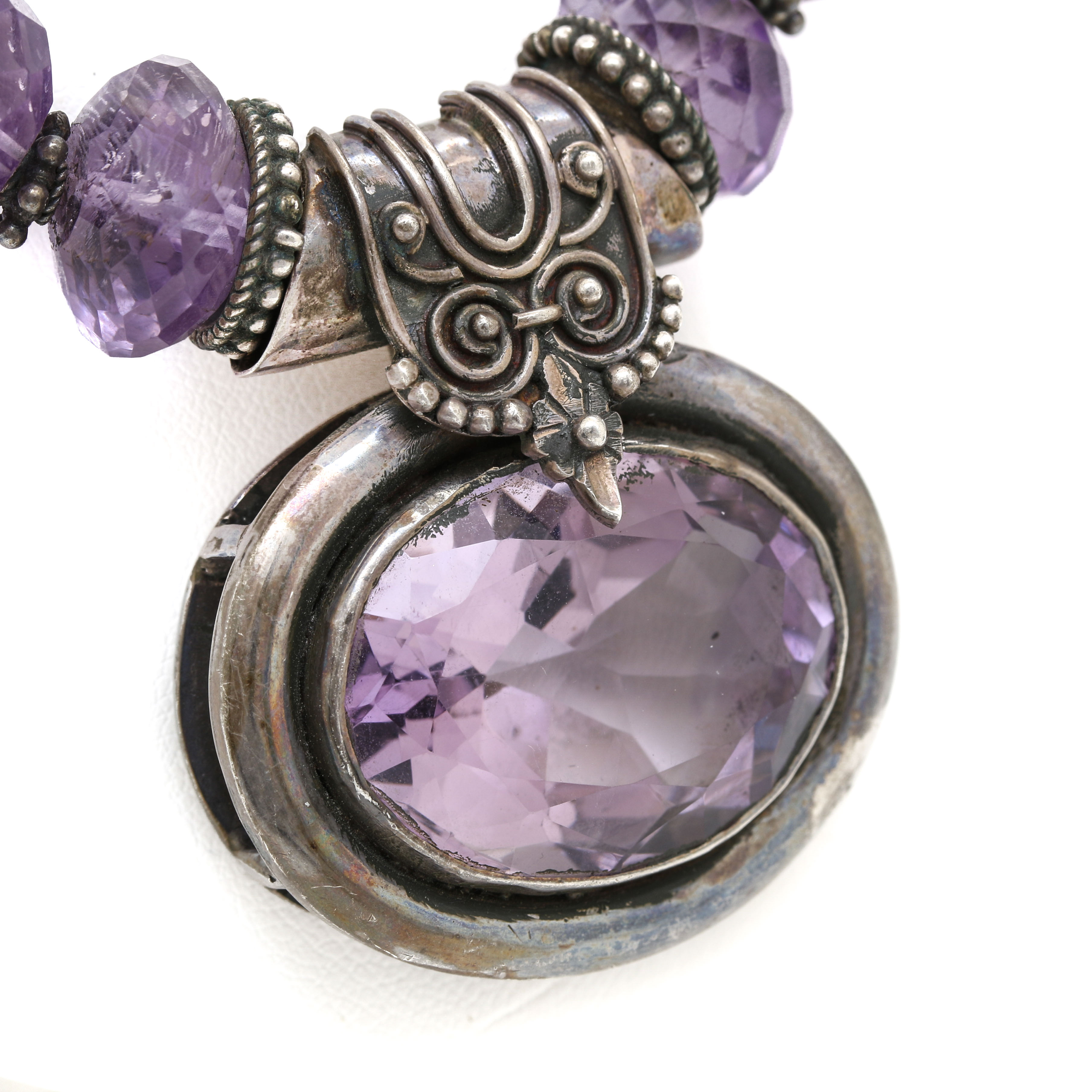 Sterling Silver Amethyst Necklace