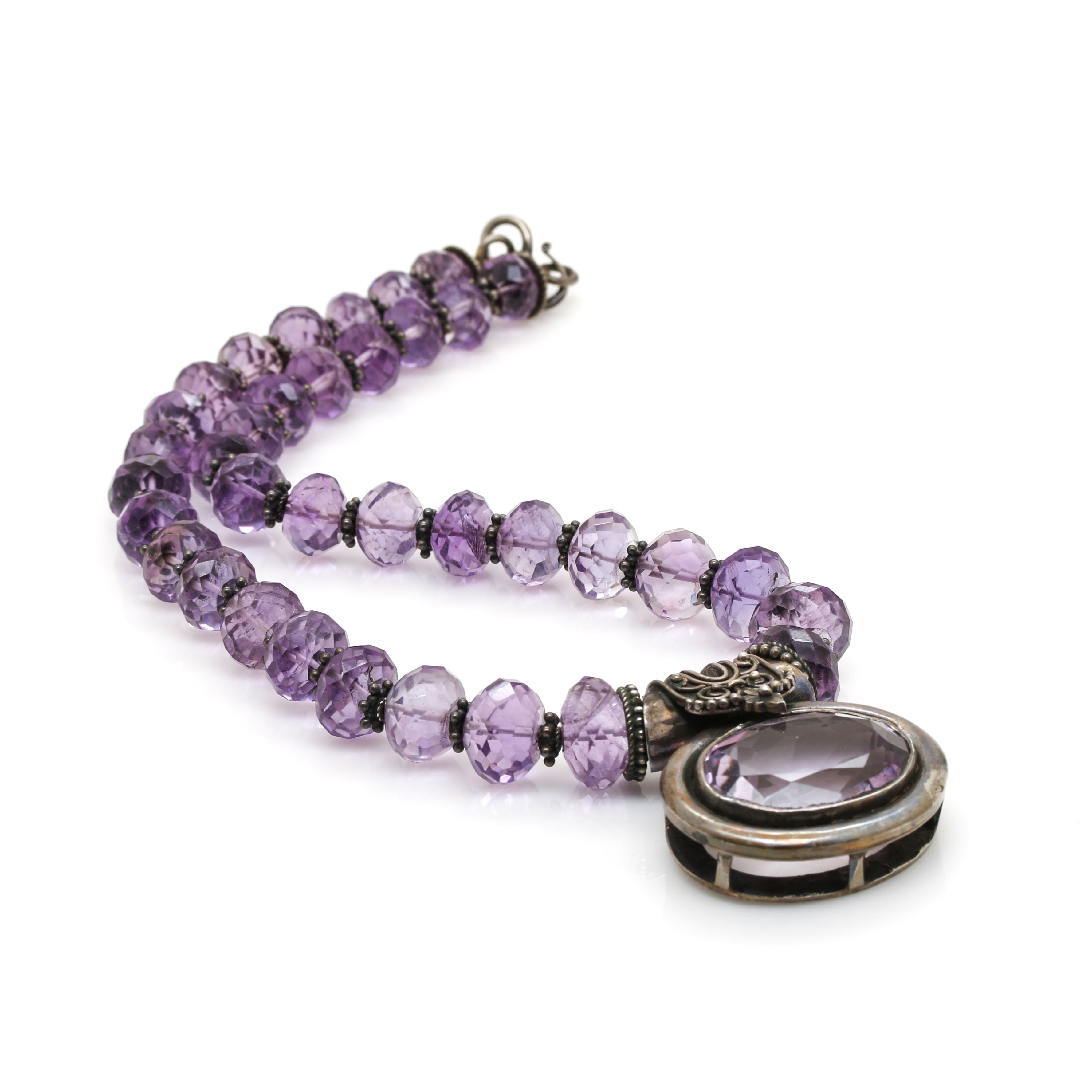 Sterling Silver Amethyst Necklace
