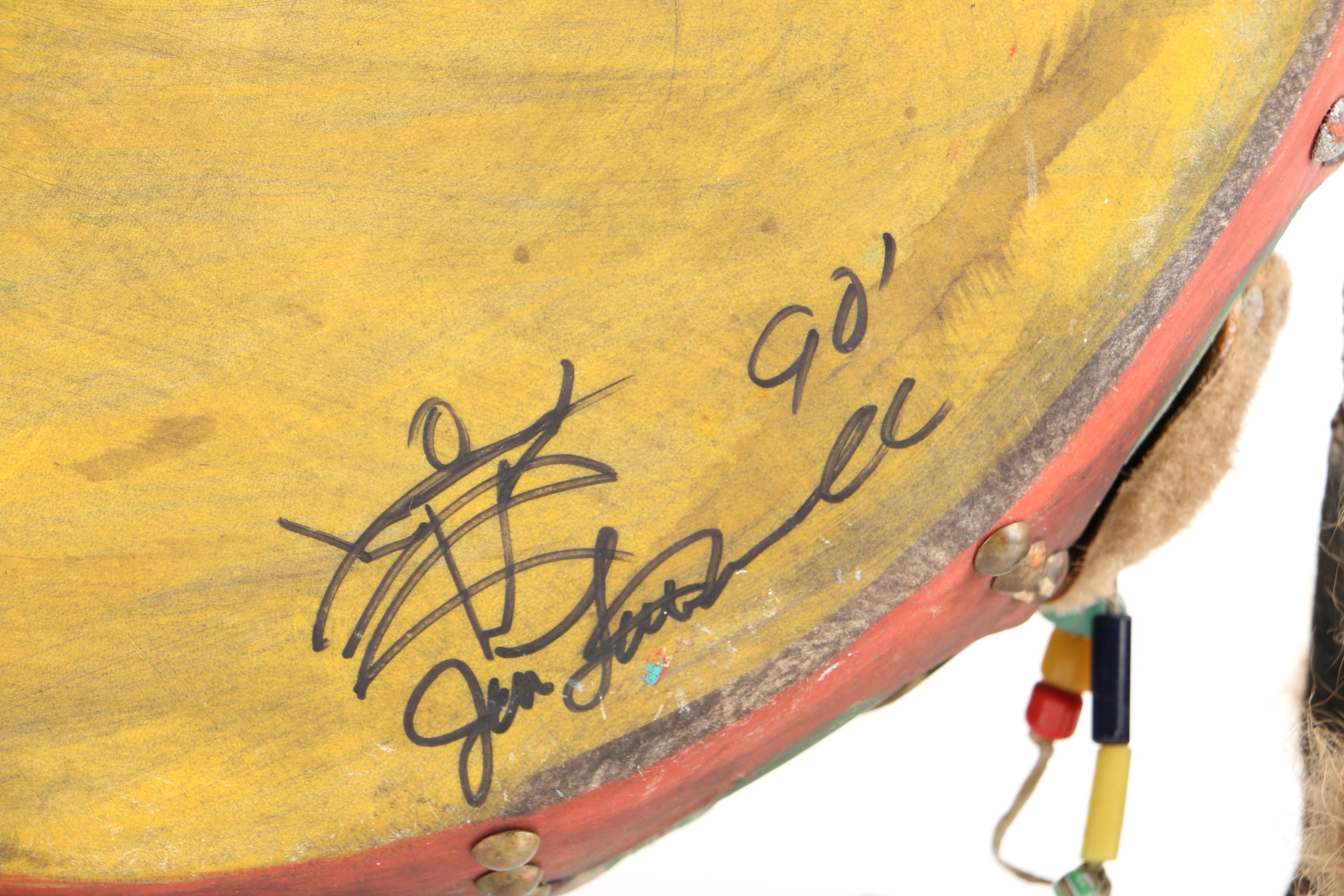 Jim Little Wounded Hand Hand-Painted Native American Hand Drum