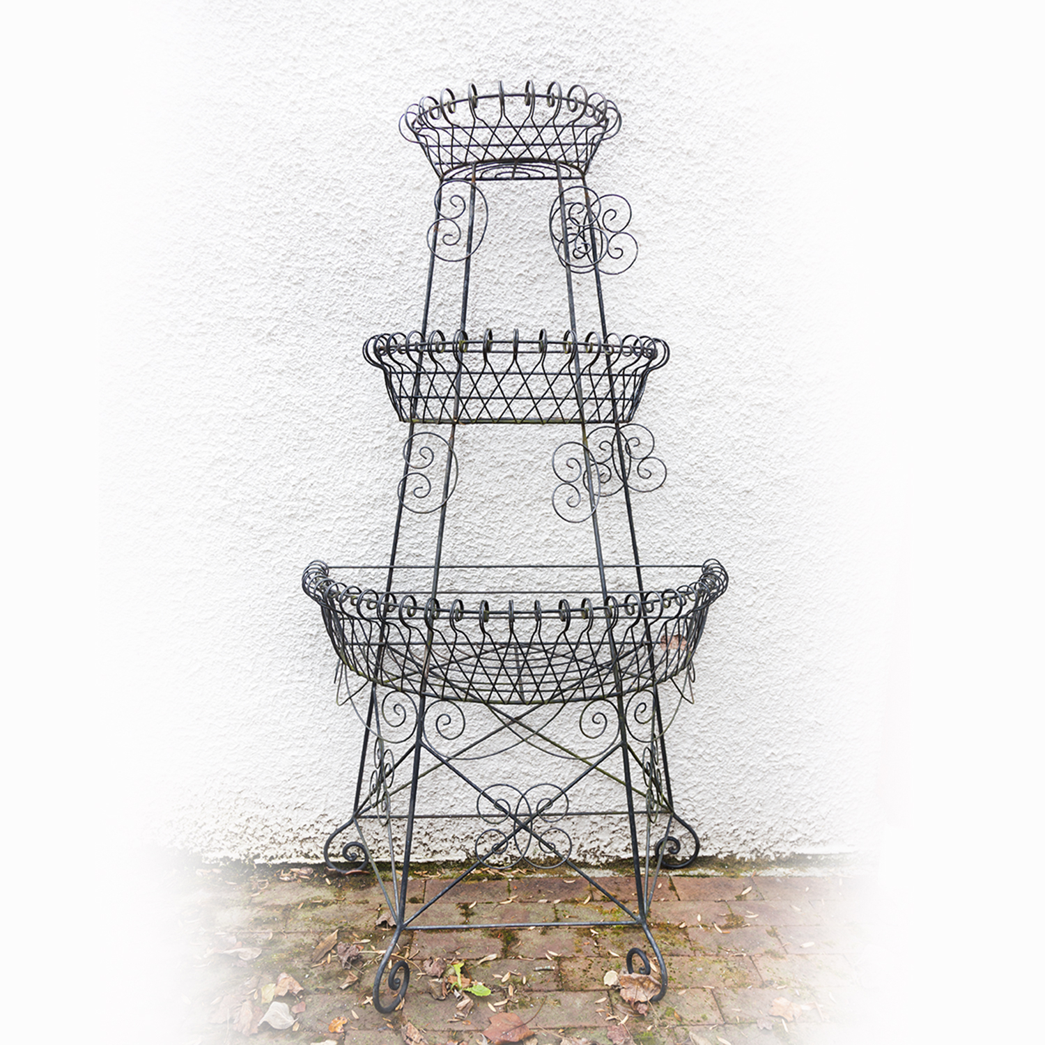 Victorian Style Tiered Iron Plant Stand