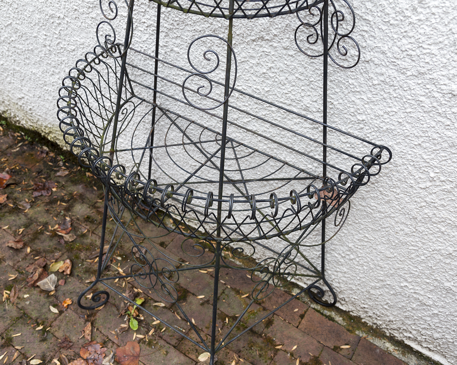 Victorian Style Tiered Iron Plant Stand