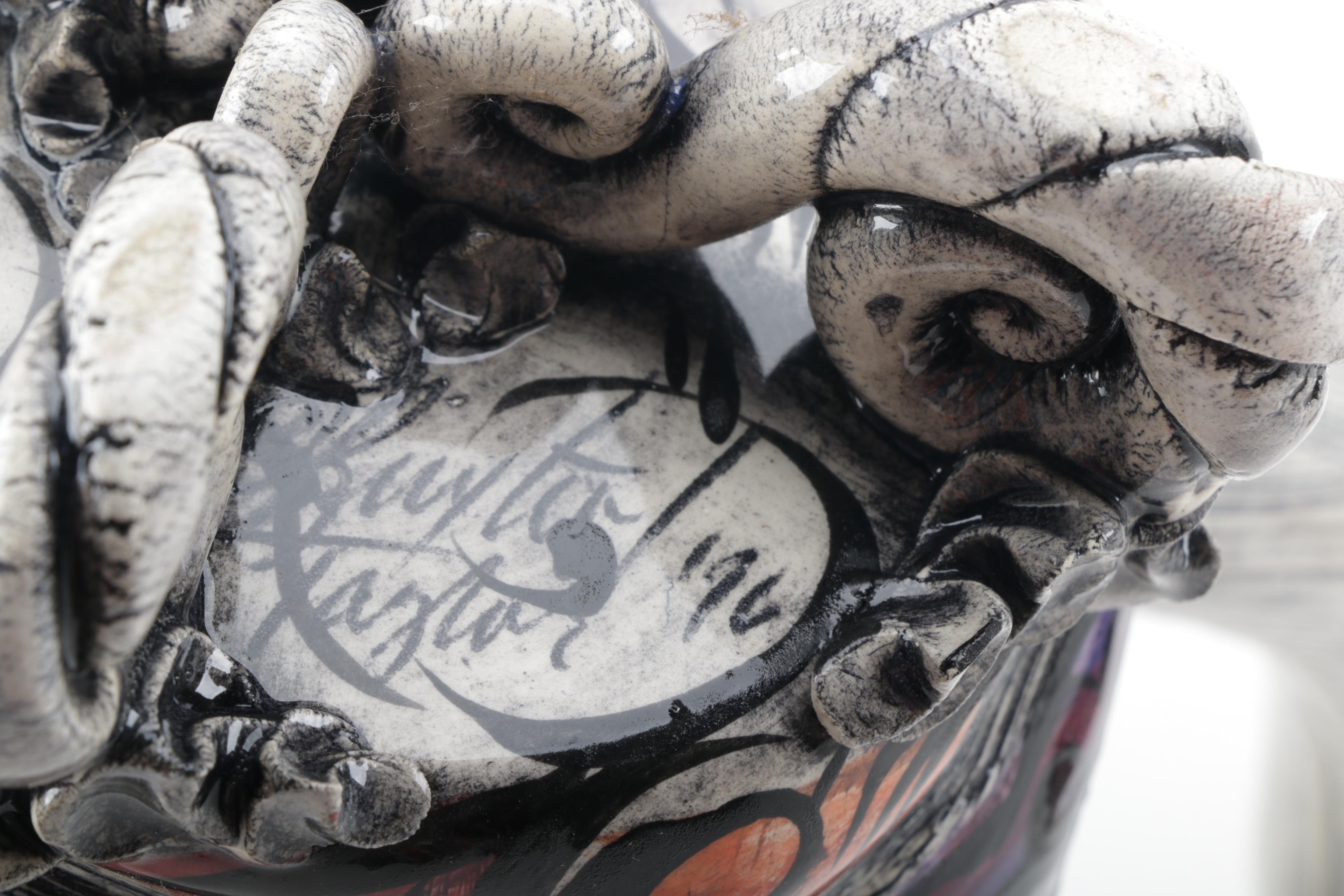 Signed Kerri Buxton and Brad Taylor Abstract Teapot