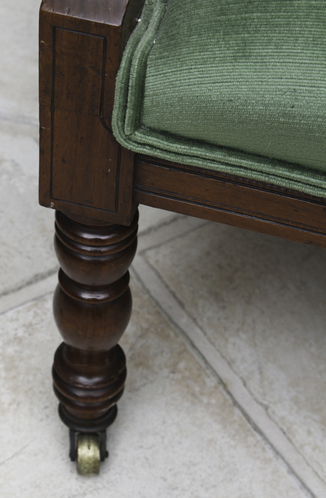 Vintage Eastlake Style Upholstered Settee