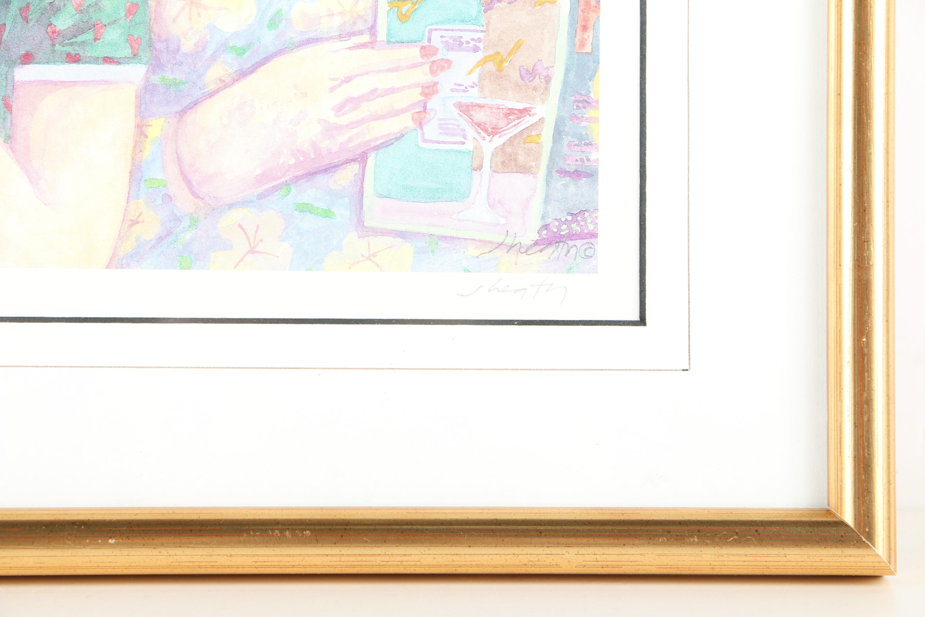 Jonathan Heath Limited Edition Offset Lithograph on Paper "Hair Curlers"