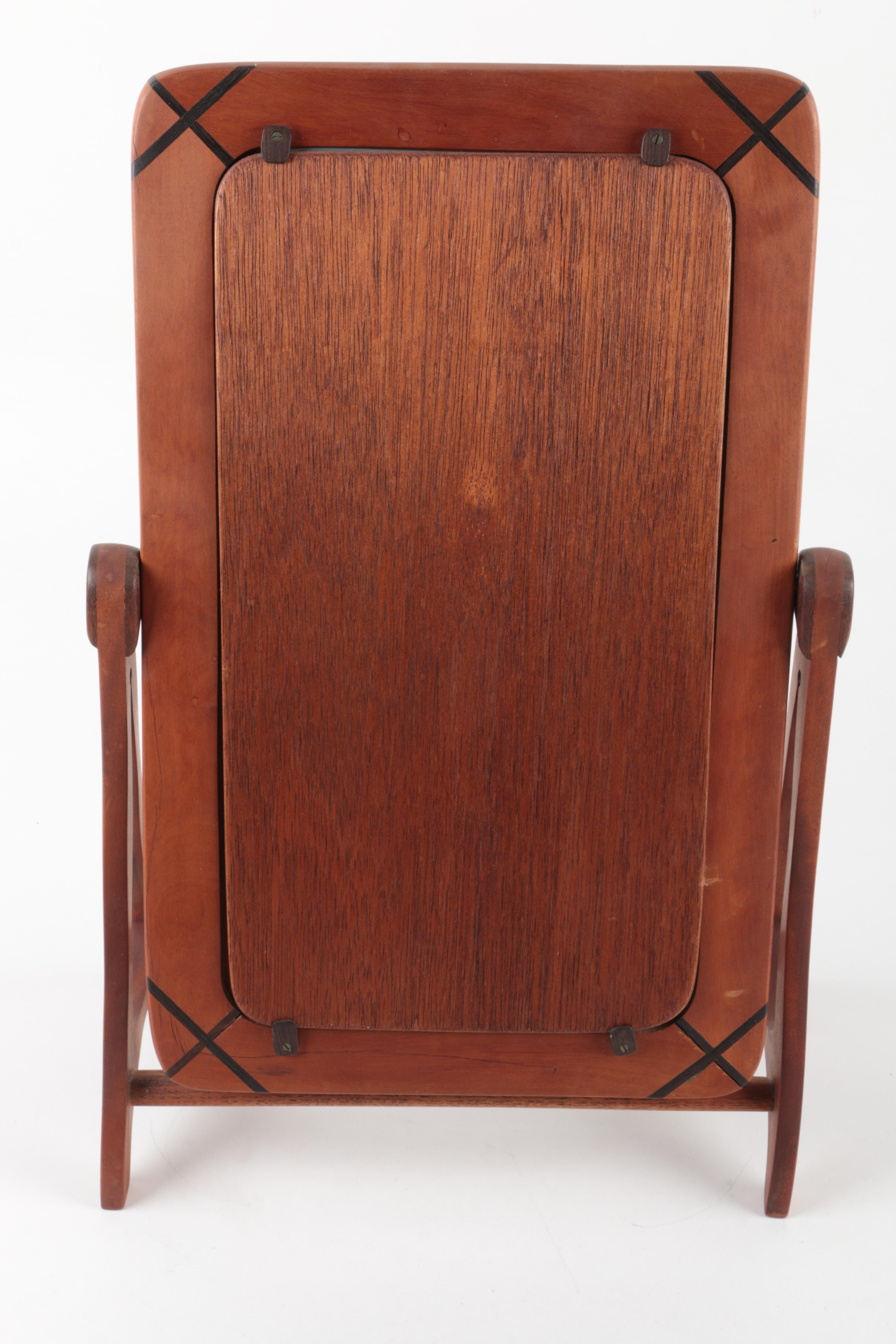 Standing Wood Framed Vanity Mirror