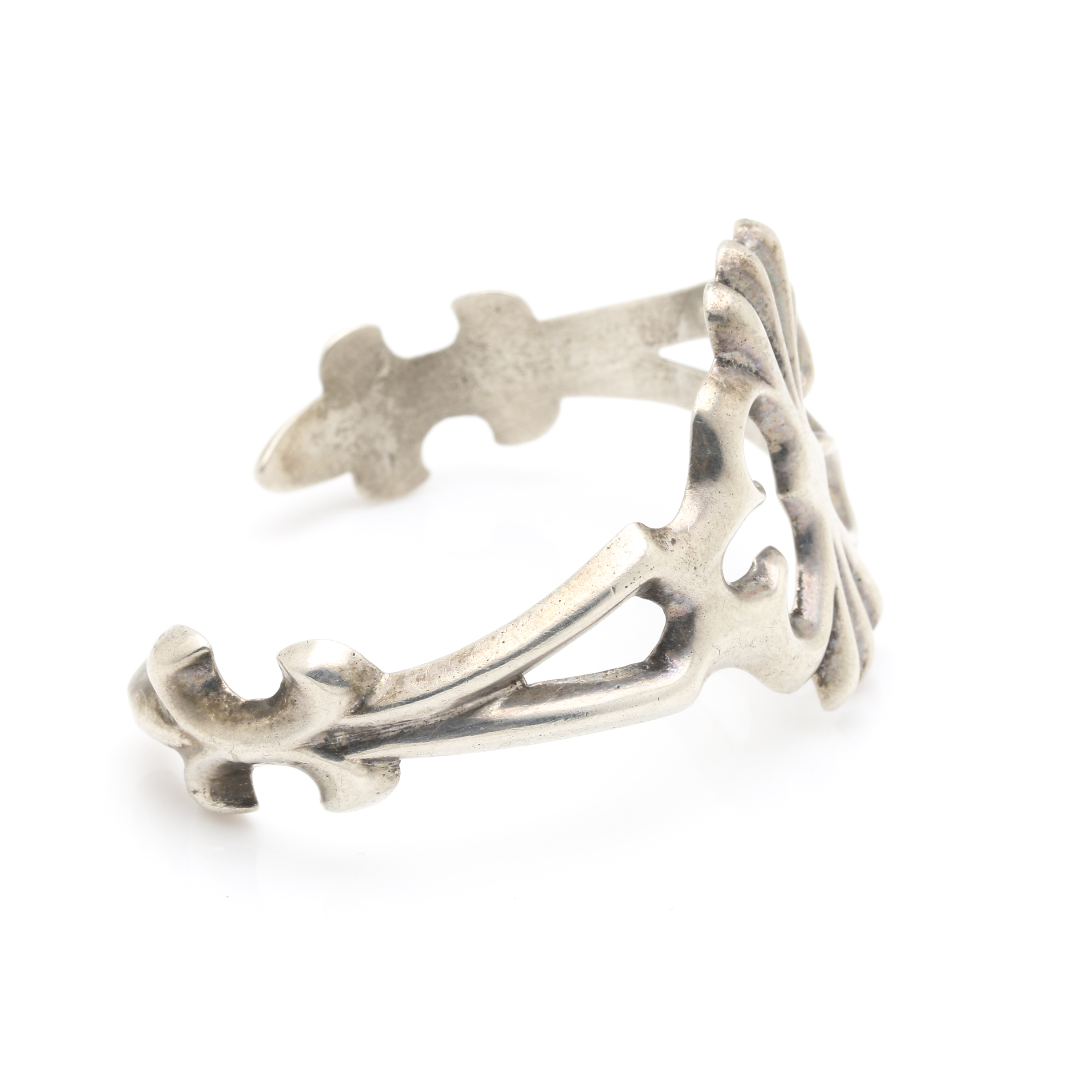 Navajo Francis L. Begay Sterling Silver Cuff Bracelet