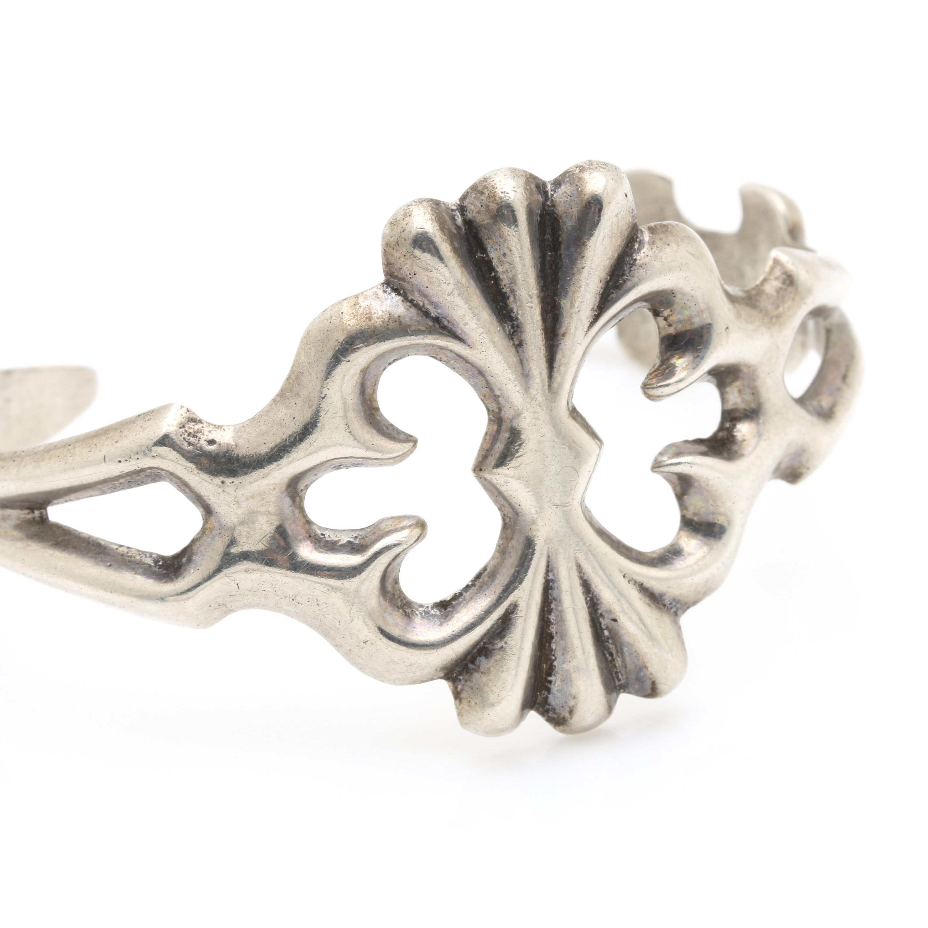 Navajo Francis L. Begay Sterling Silver Cuff Bracelet