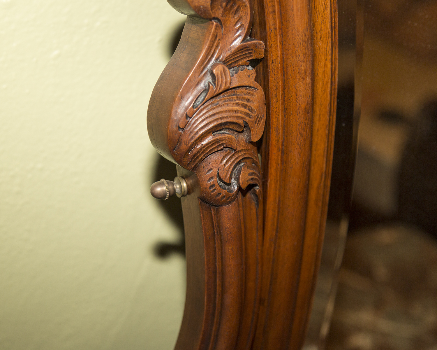 Antique French Louis XV Style Marble Top Dresser with Mirror