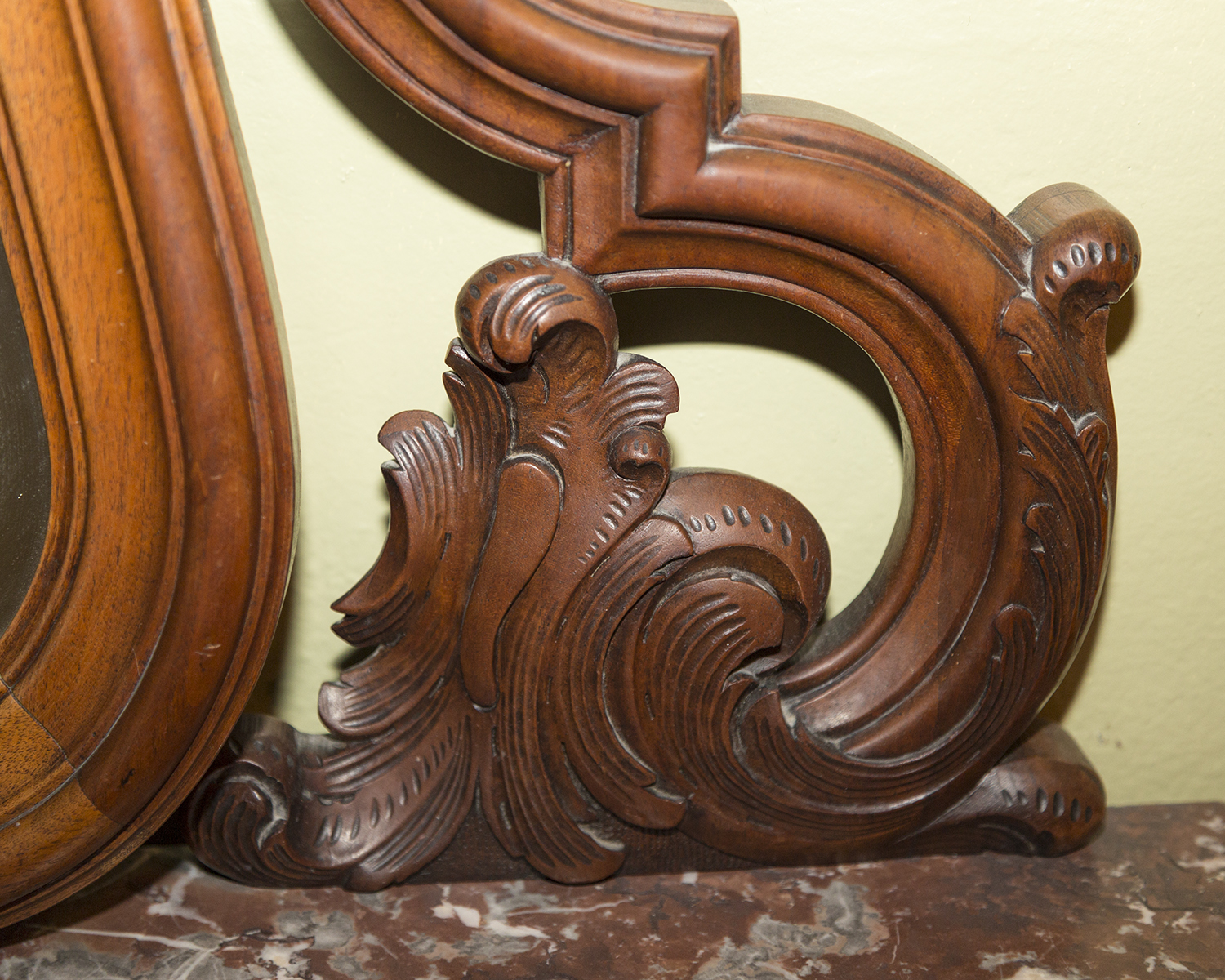 Antique French Louis XV Style Marble Top Dresser with Mirror