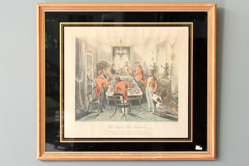 Offset Lithograph "The Royal Fox Hunters"