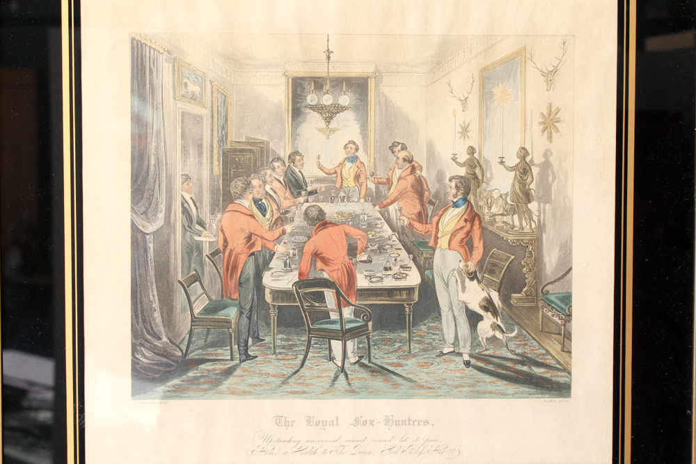Offset Lithograph "The Royal Fox Hunters"