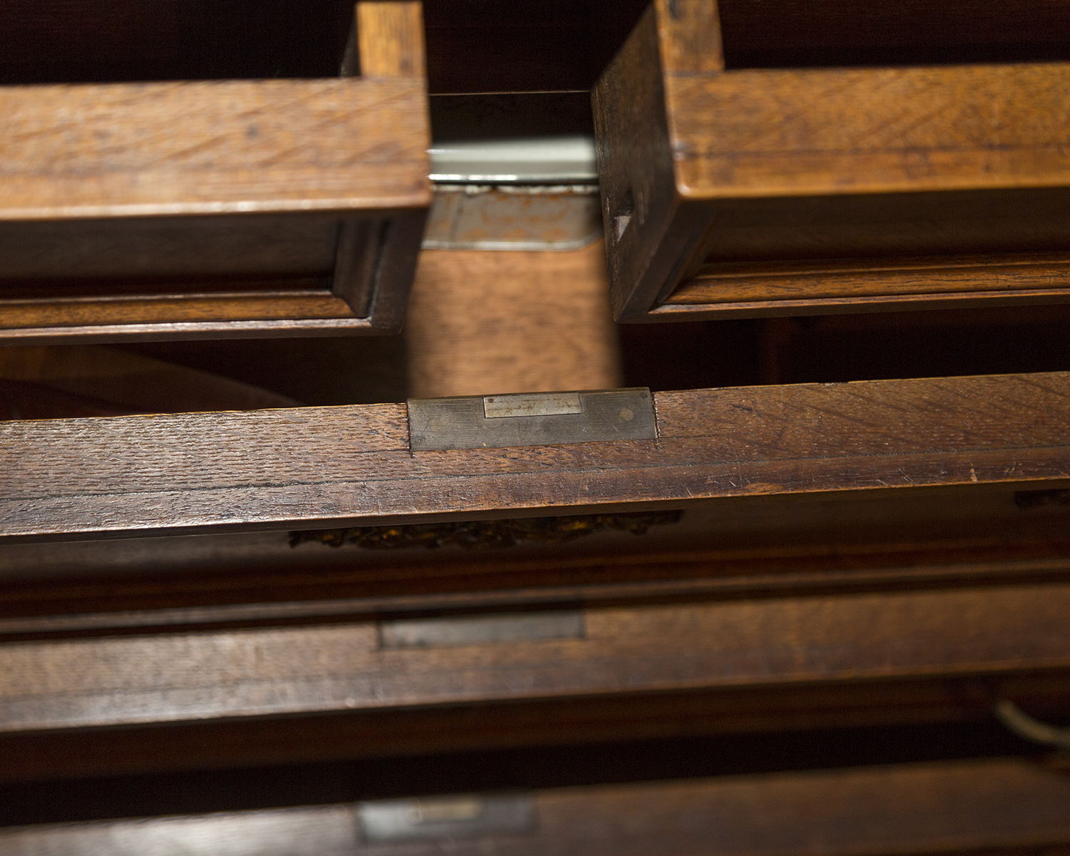Antique French Louis XV Style Marble Top Dresser with Mirror