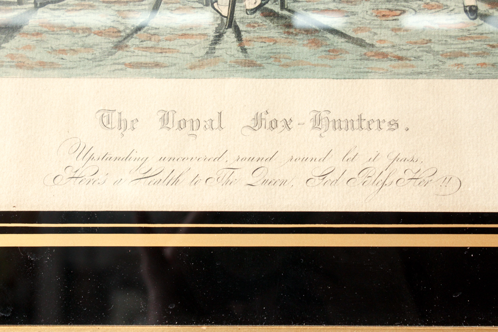 Offset Lithograph "The Royal Fox Hunters"