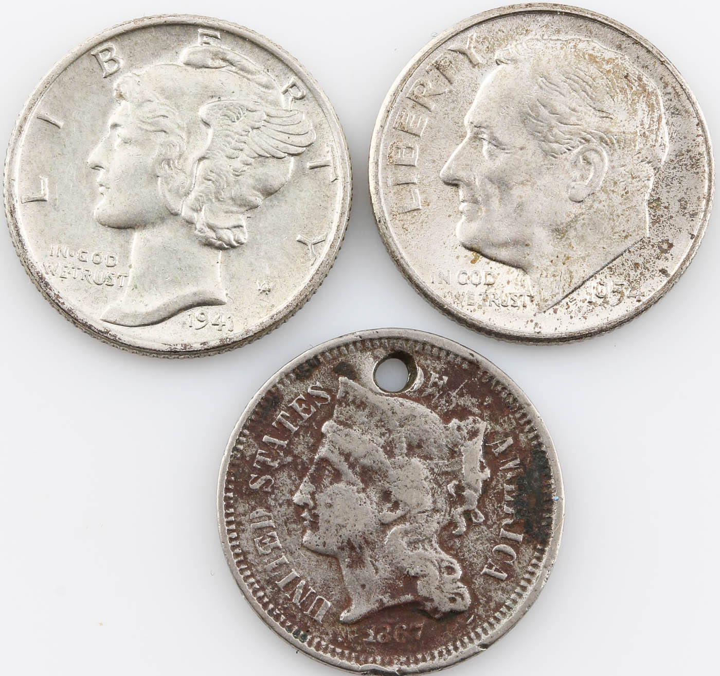 Group of Ten Various American Coins