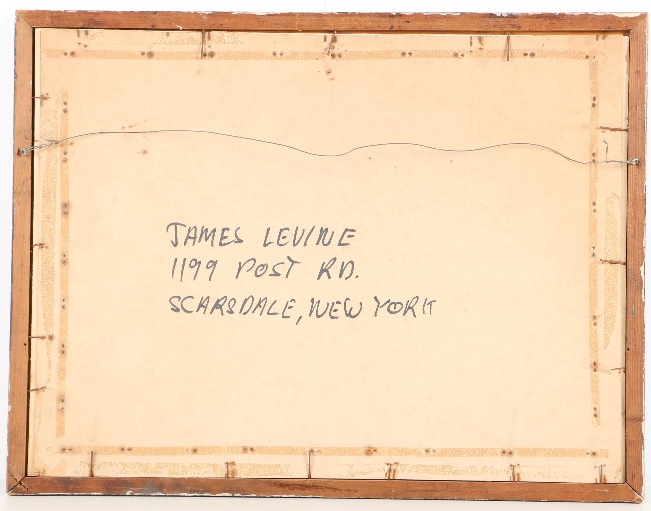 Gouache Painting on Paper of a Cityscape