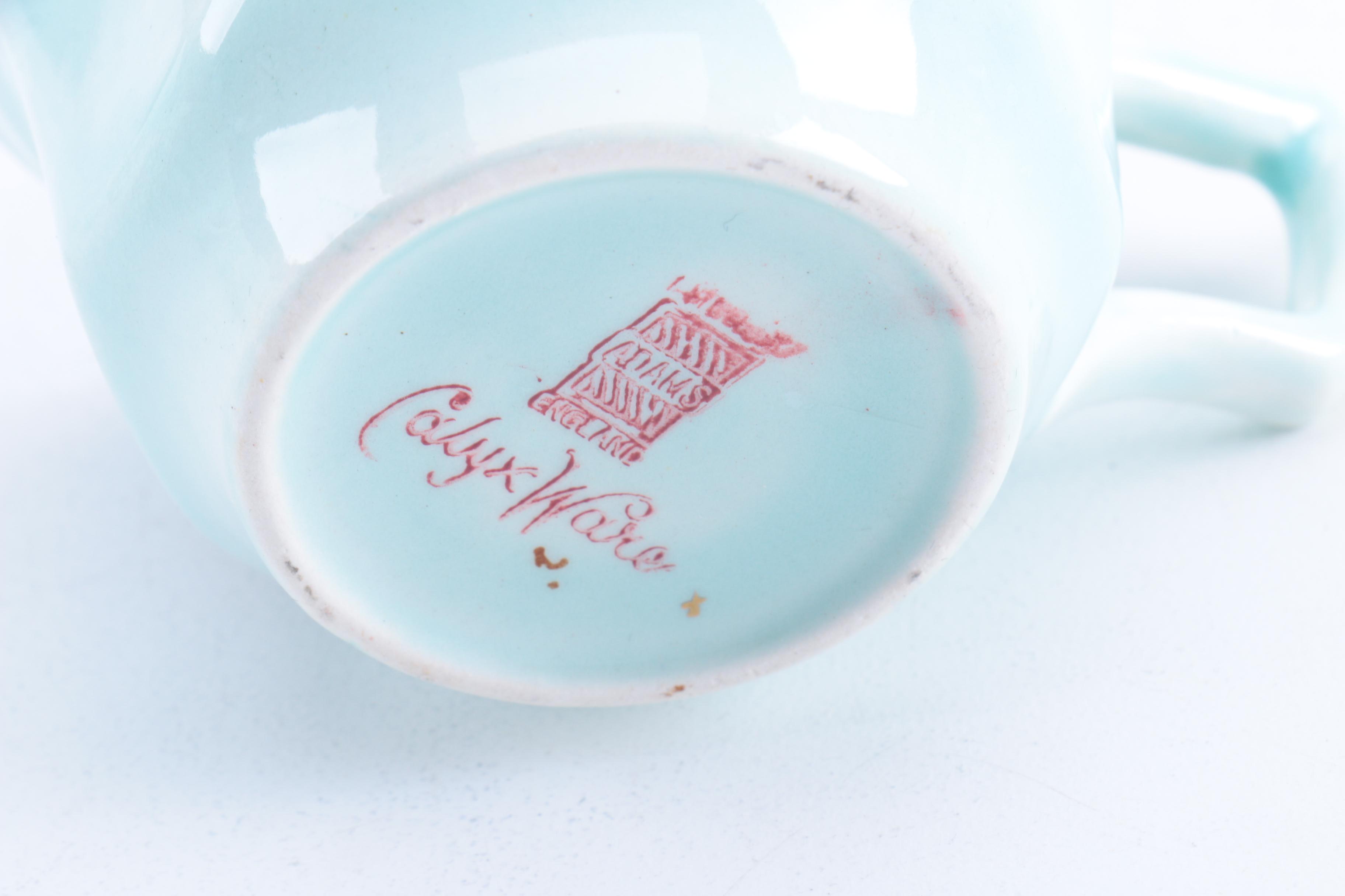 Vintage Adams "Regent" Ironstone Calyx Ware Tea Set