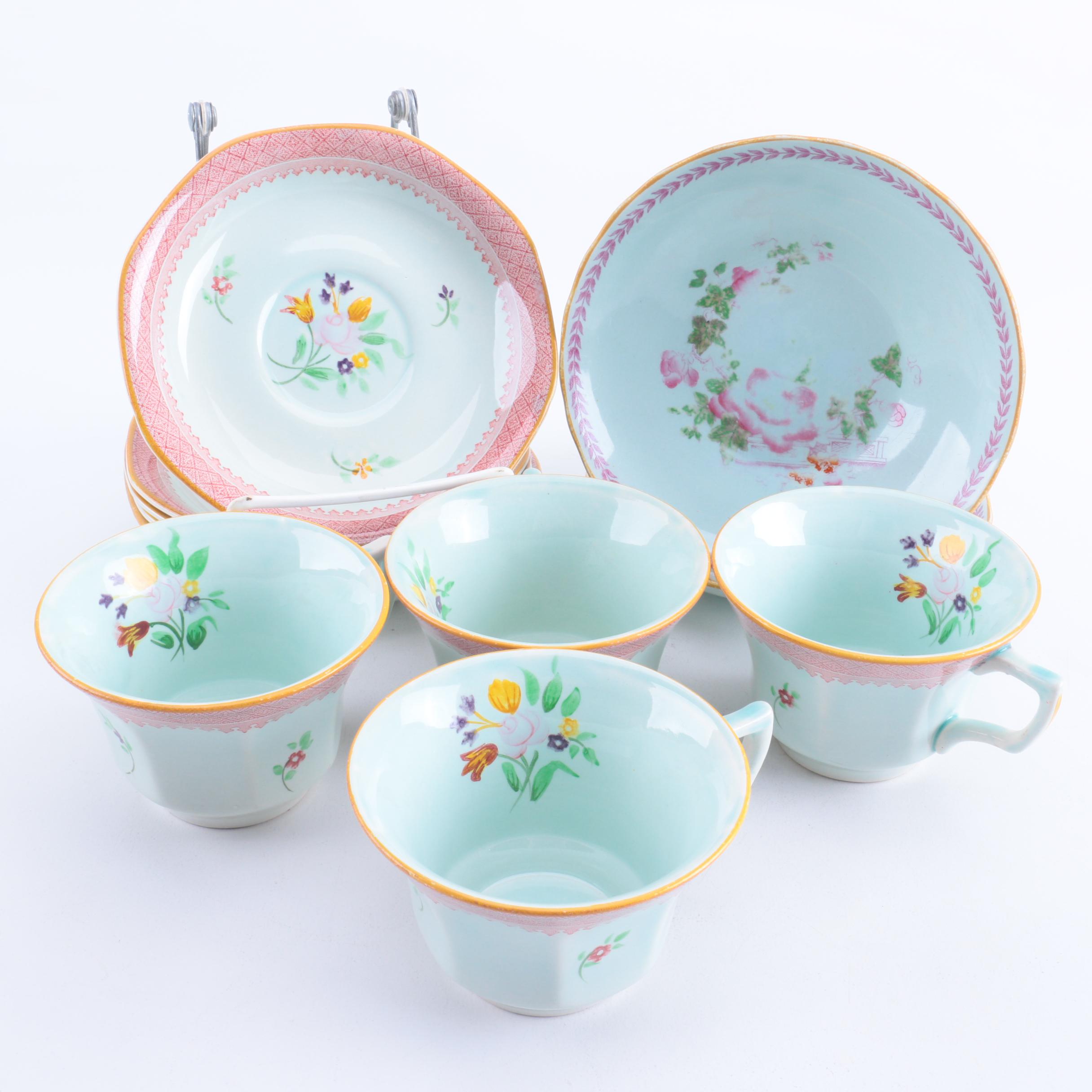 Vintage Adams "Lowestoft" Ironstone Calyx Ware Tableware