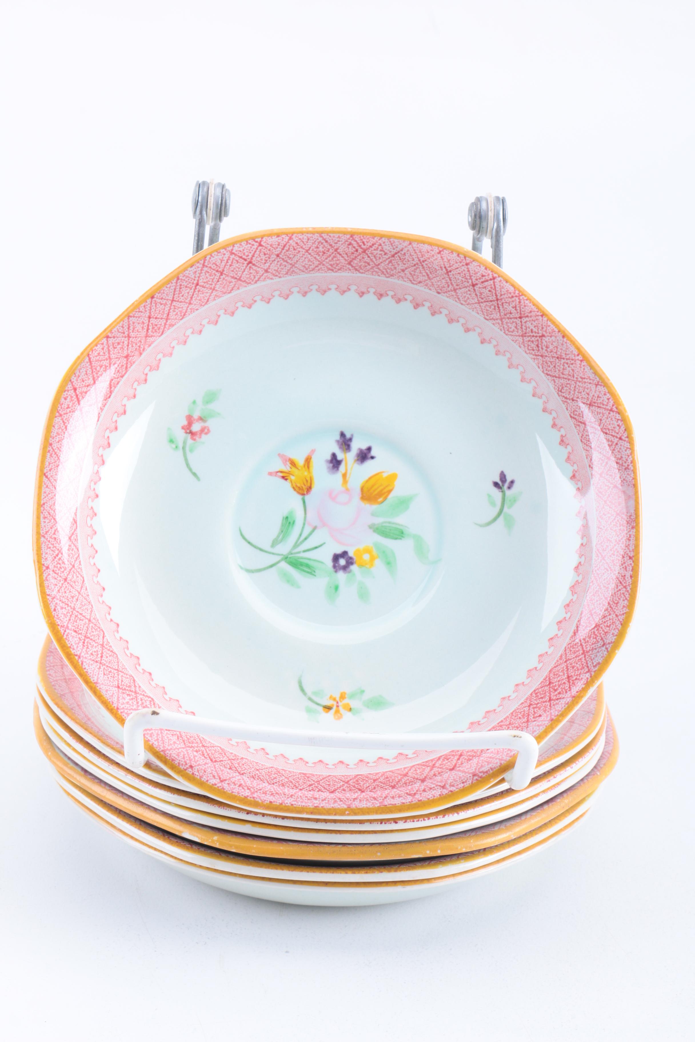 Vintage Adams "Lowestoft" Ironstone Calyx Ware Tableware