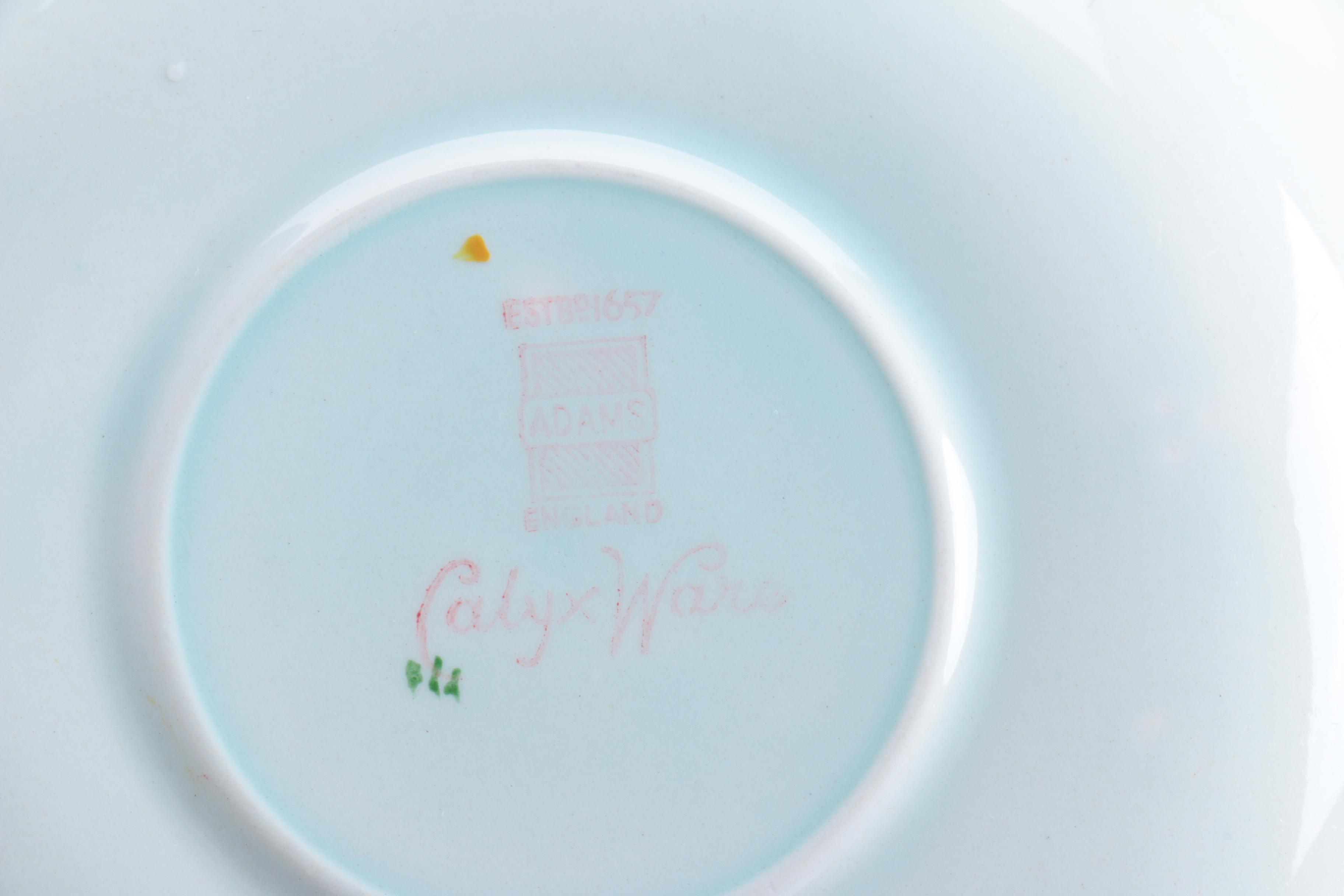 Vintage Adams "Lowestoft" Ironstone Calyx Ware Tableware