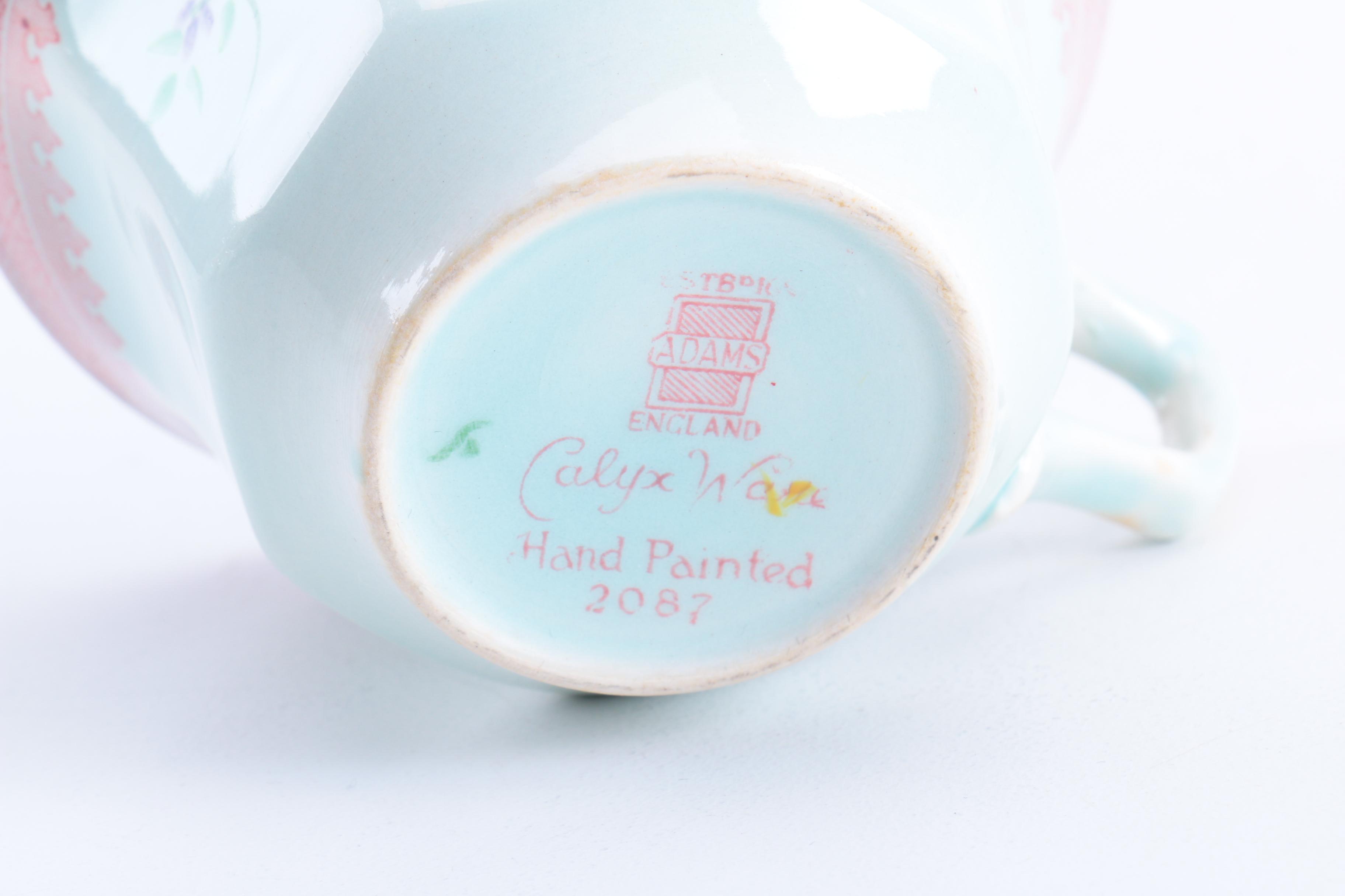 Vintage Adams "Lowestoft" Ironstone Calyx Ware Tableware