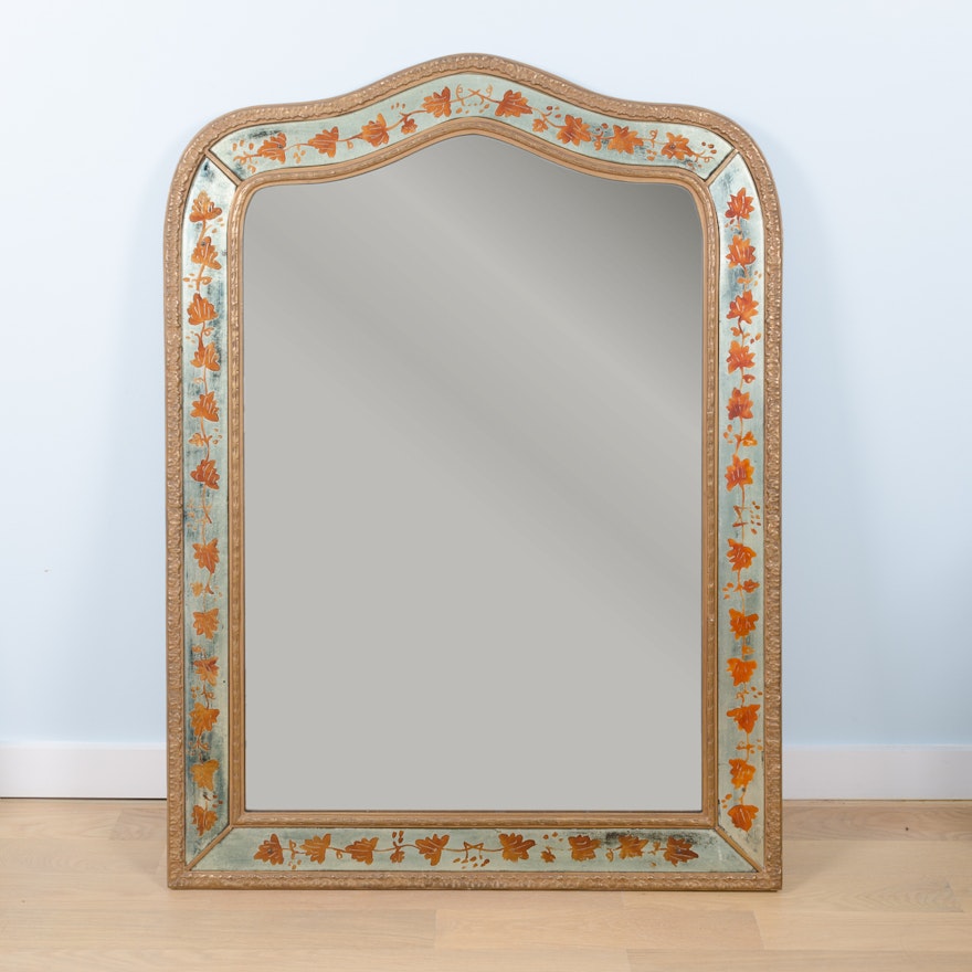 Vintage Venetian Style Painted Wall Mirror
