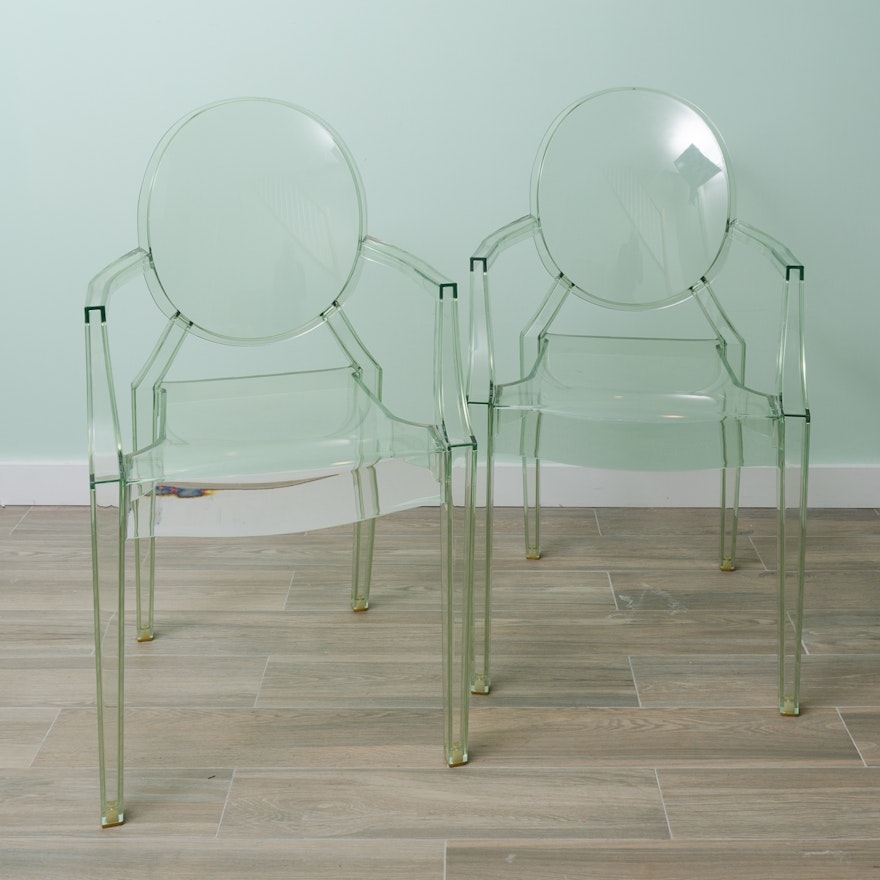 "Louis Ghost" Chair Pair by Kartell