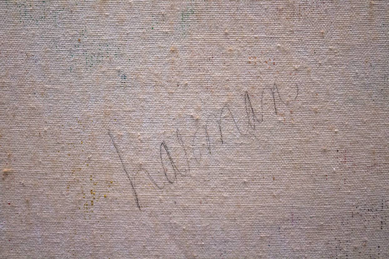 "Chairs" Original Acrylic on Canvas by Joanne Hasman, Circa 1970s