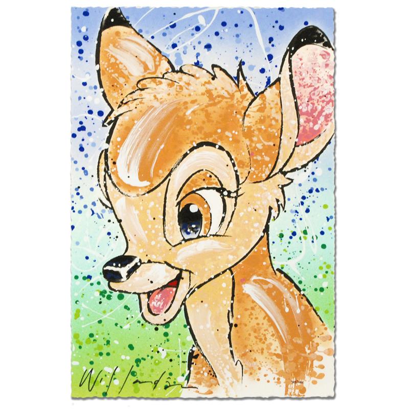 David Willardson Limited Edition Serigraph "Bambi the Buck Stops Here"