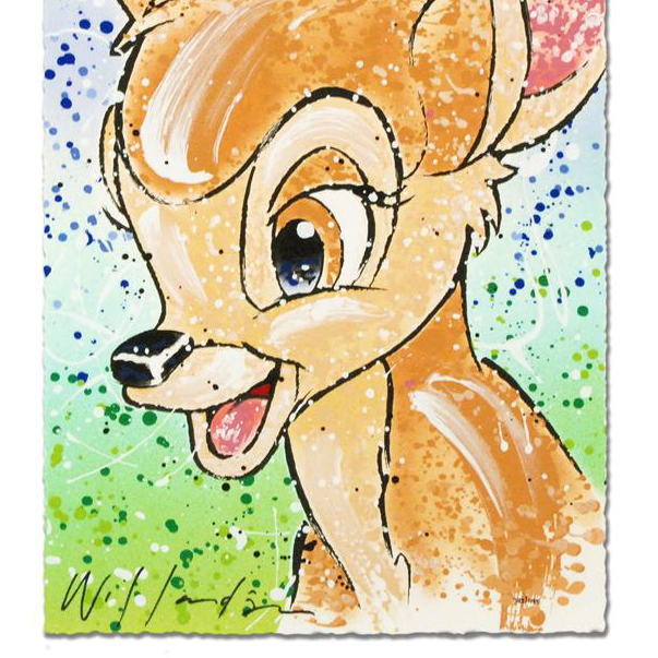 David Willardson Limited Edition Serigraph "Bambi the Buck Stops Here"