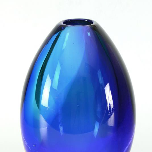 Paul Brayton Signed Hand-Blown Glass Vase