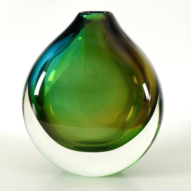 Paul Brayton Signed Hand-Blown Glass Vase
