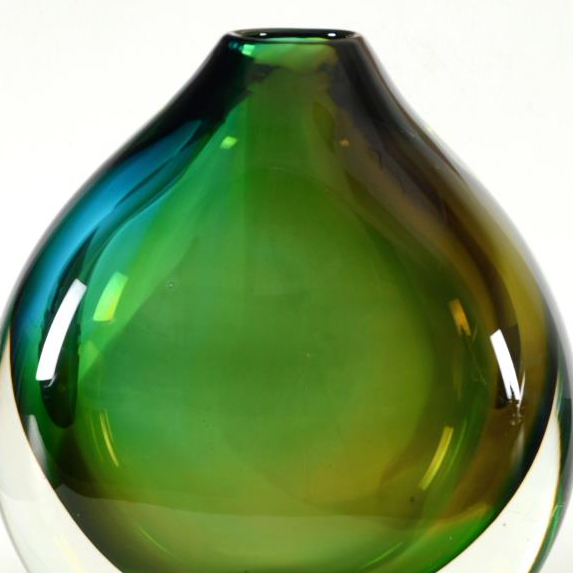Paul Brayton Signed Hand-Blown Glass Vase