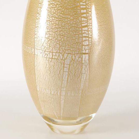 Paul Brayton Signed Hand-Blown Dichroic Glass Vase