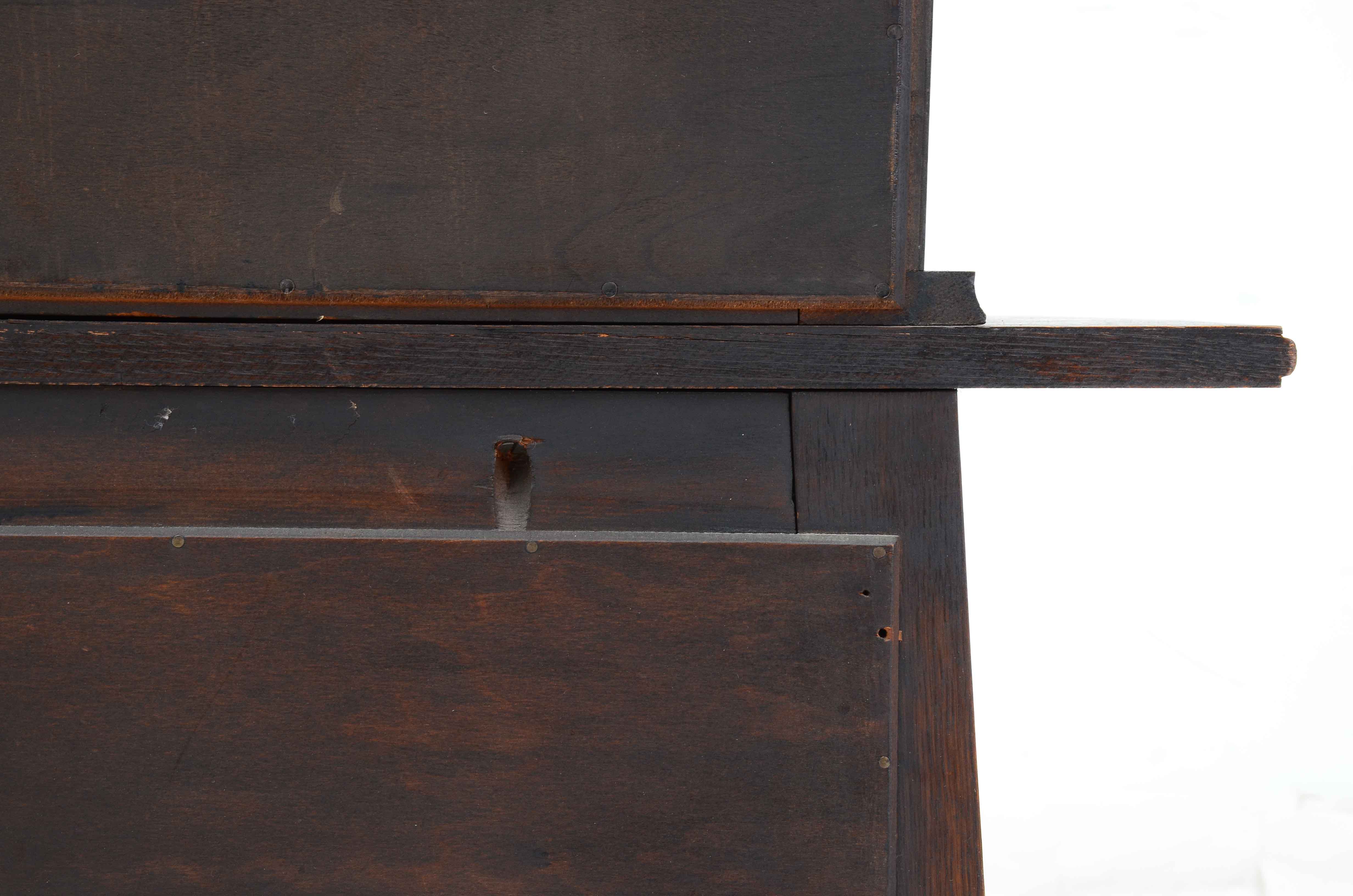 1920s Jacobean Revival Oak China Cabinet by Cochran Chair Co