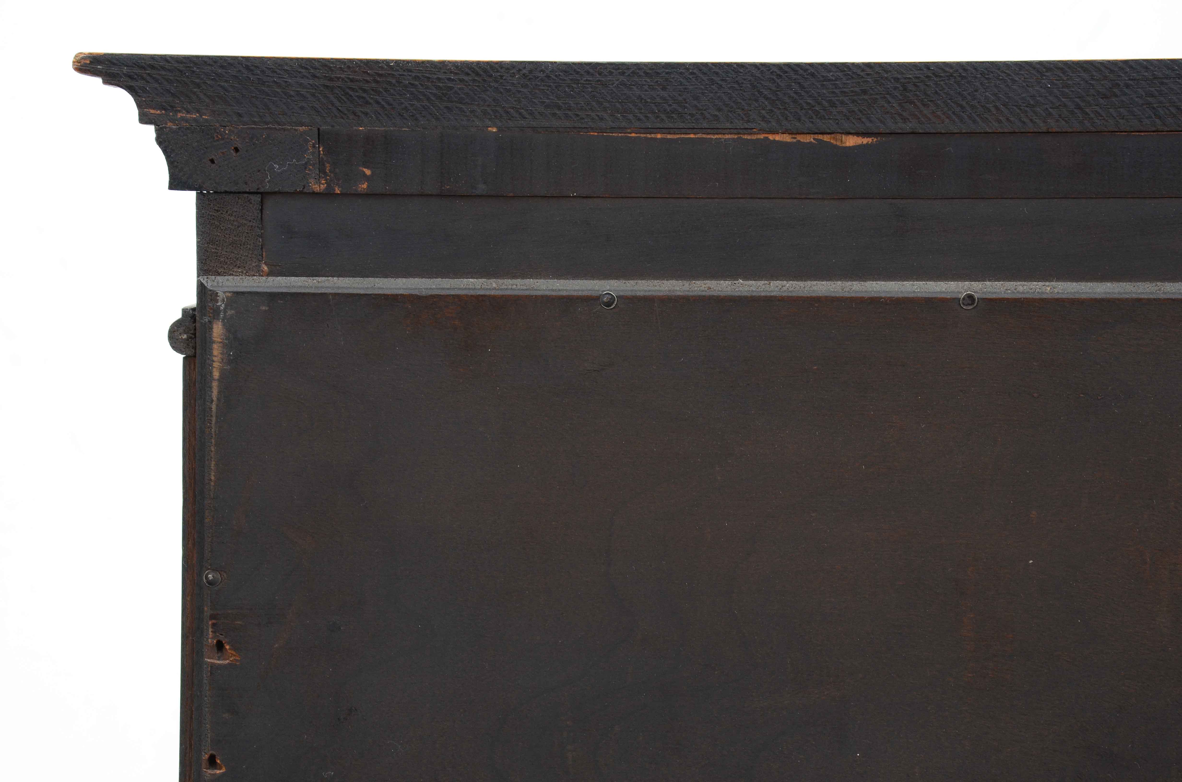 1920s Jacobean Revival Oak China Cabinet by Cochran Chair Co