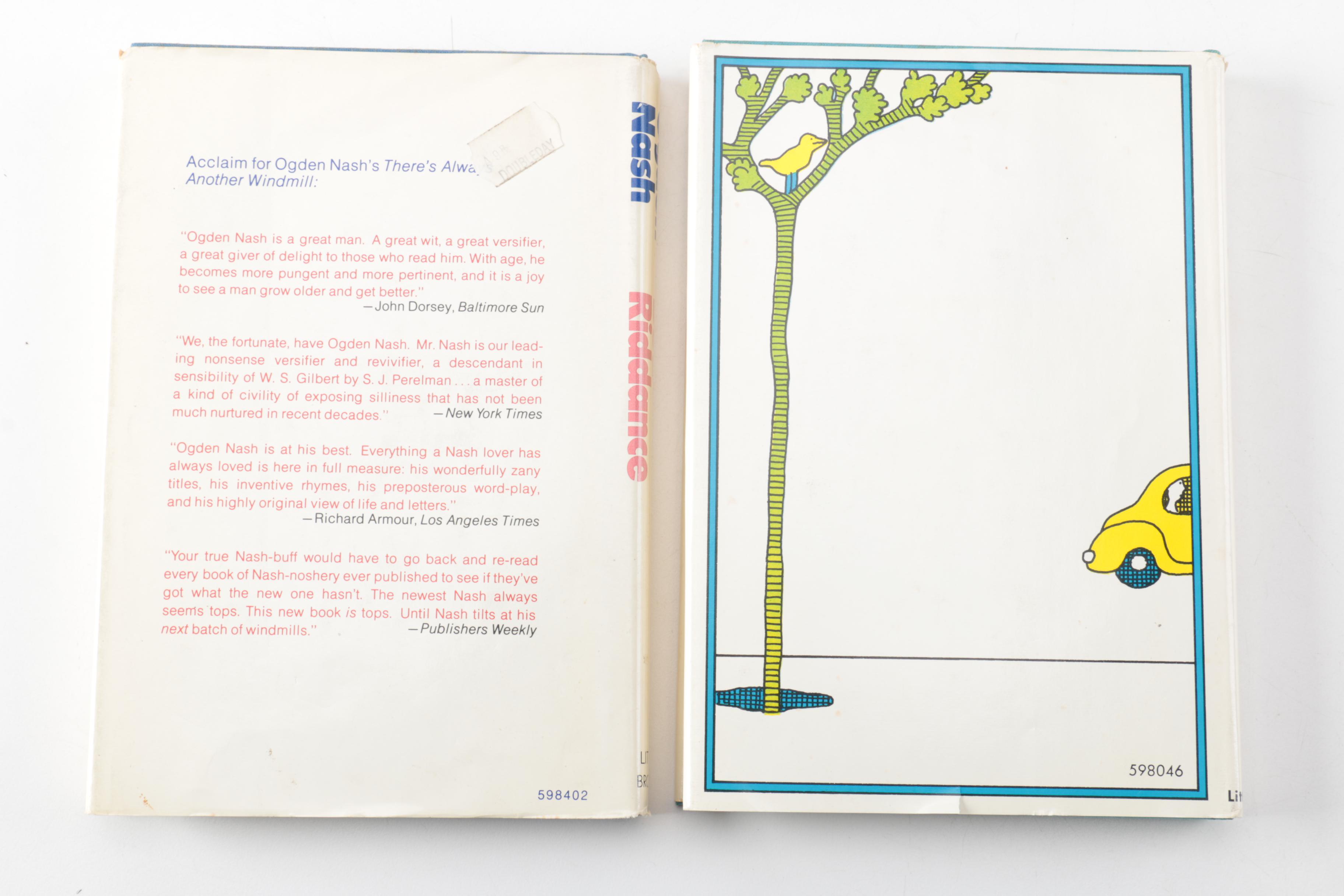 Nine Vintage Hardcover Books Featuring Roald Dahl and Ernest Hemingway