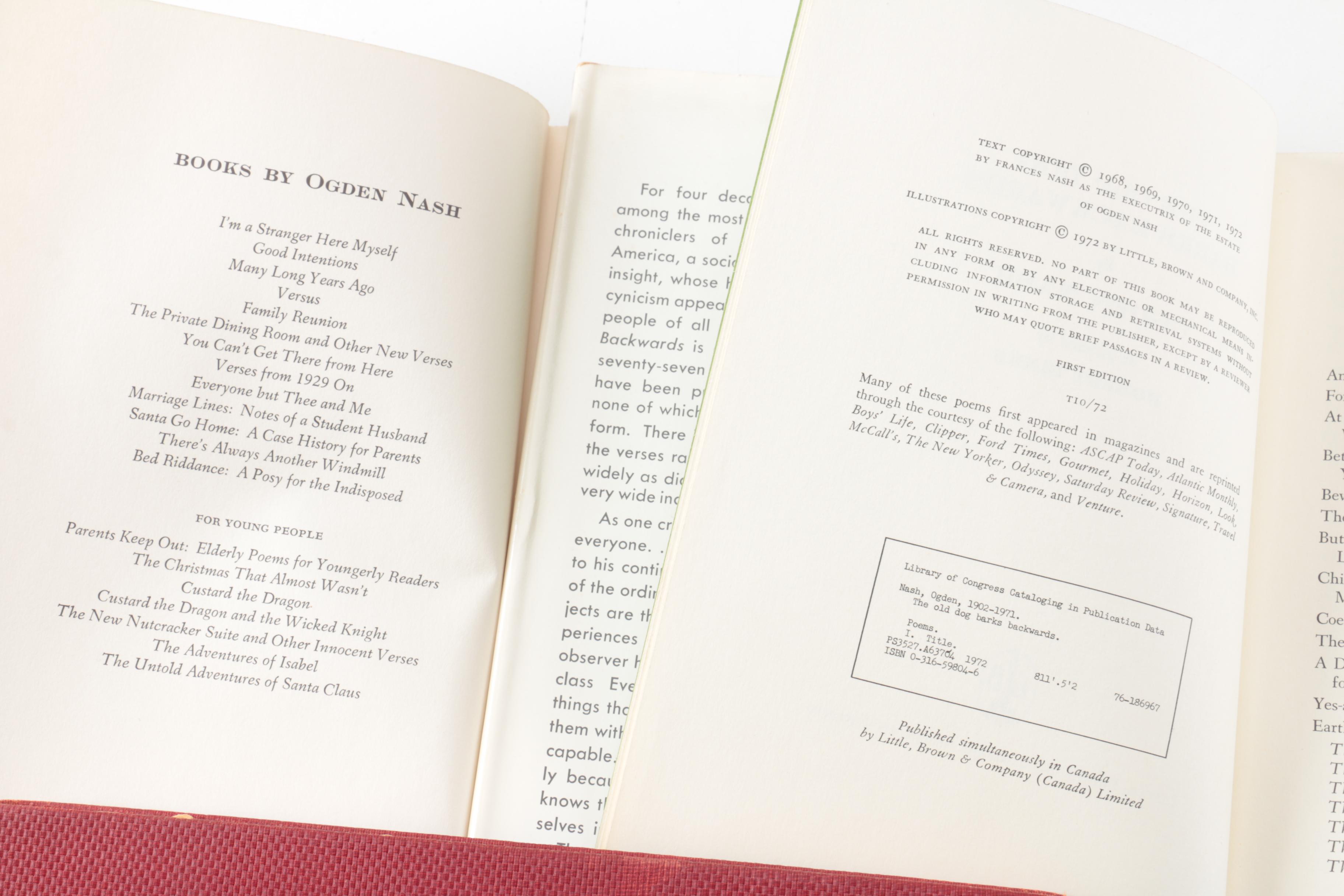 Nine Vintage Hardcover Books Featuring Roald Dahl and Ernest Hemingway